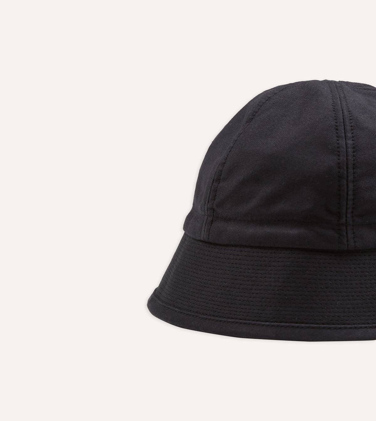 Câbleami Black Cotton Canvas Dixie Hat