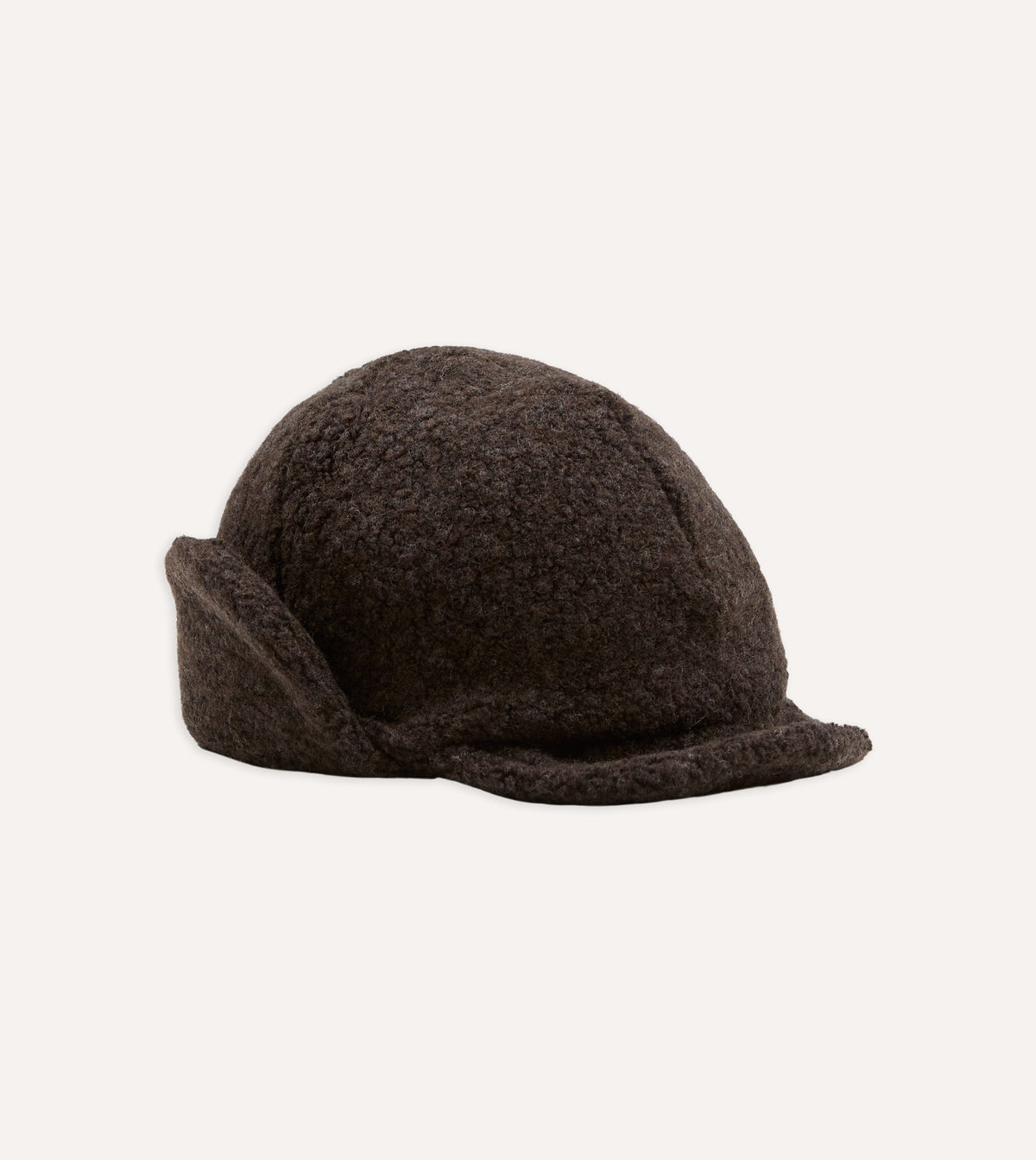 Câbleami Brown Wool Flight Cap