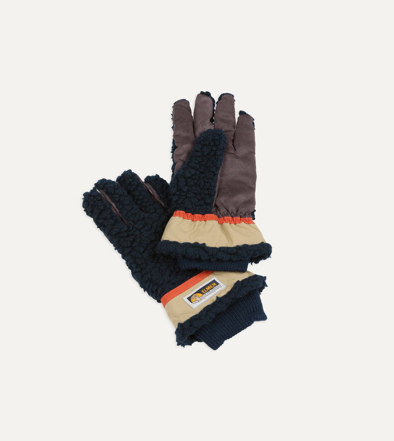 Elmer Navy Wool Pile Gloves
