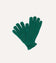 Green Lambswool Ribbed Knitted Gloves