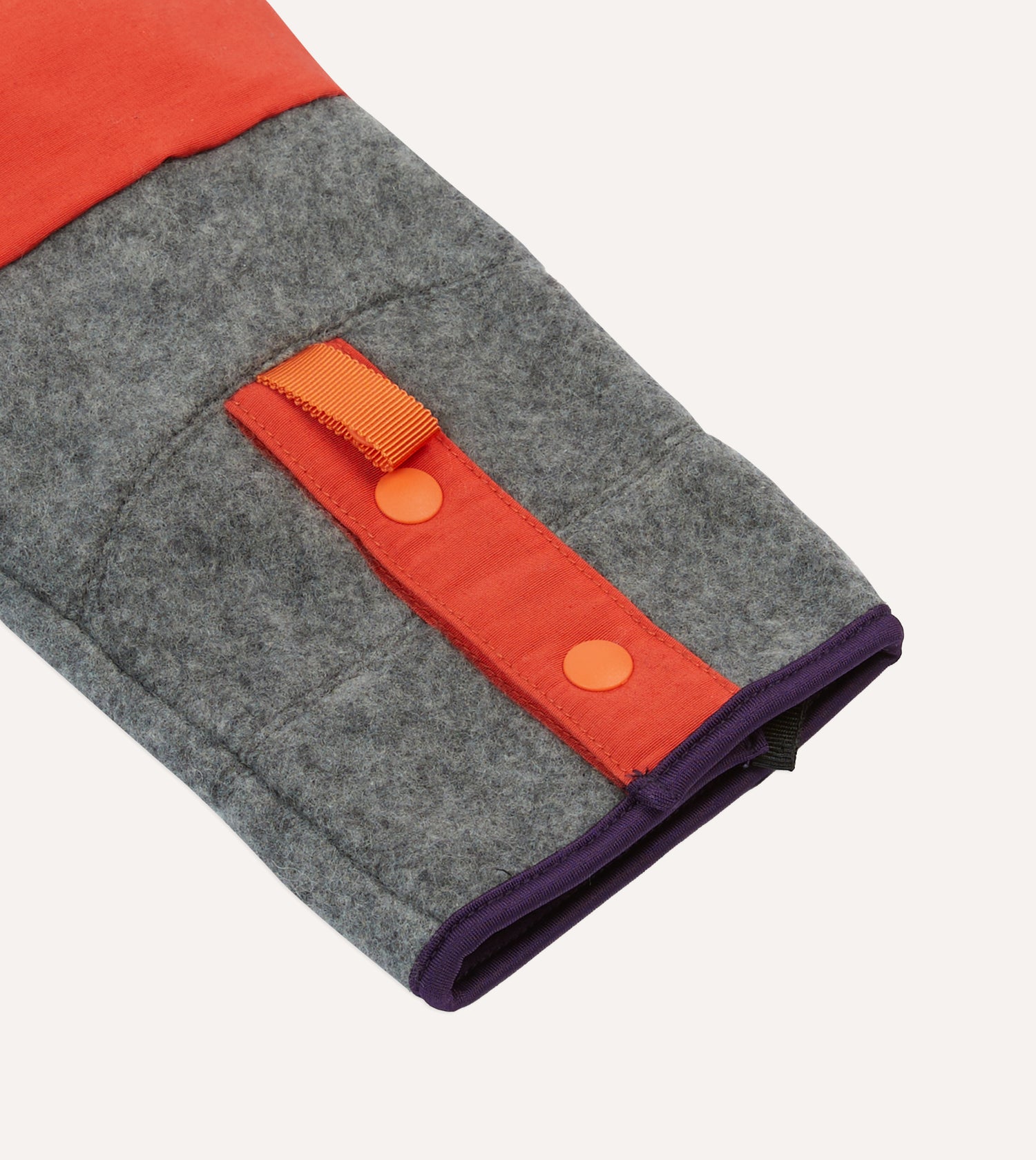 Elmer Grey and Orange Eco Cover Fleece Mitten