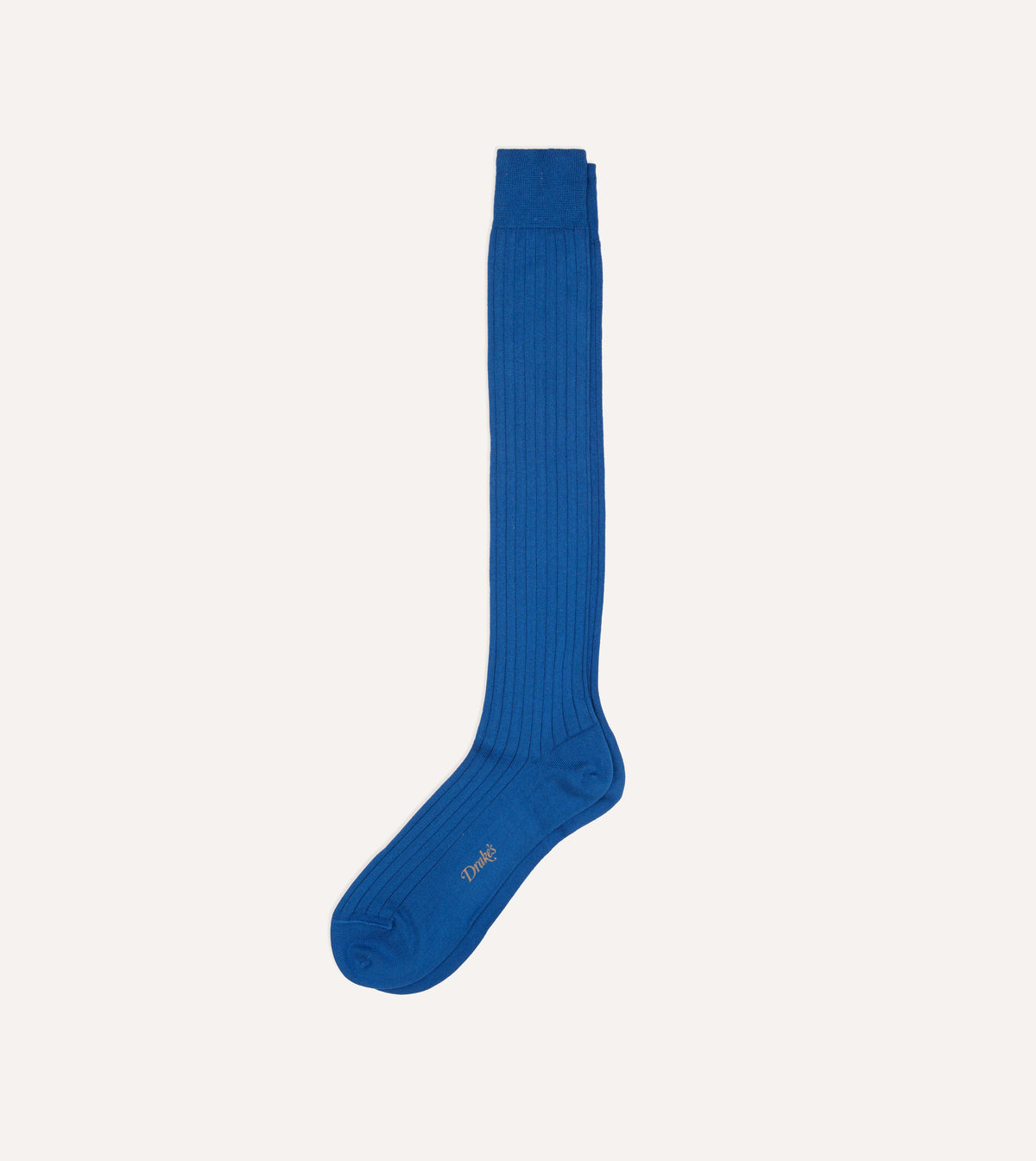 Royal Blue Cotton Over-the-Calf Socks
