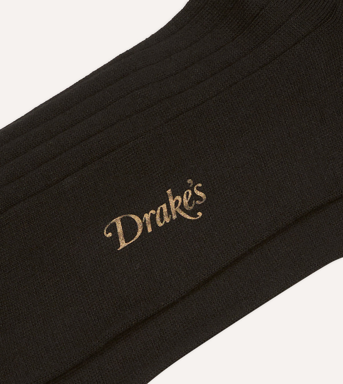 Black Cotton Over-the-Calf Socks