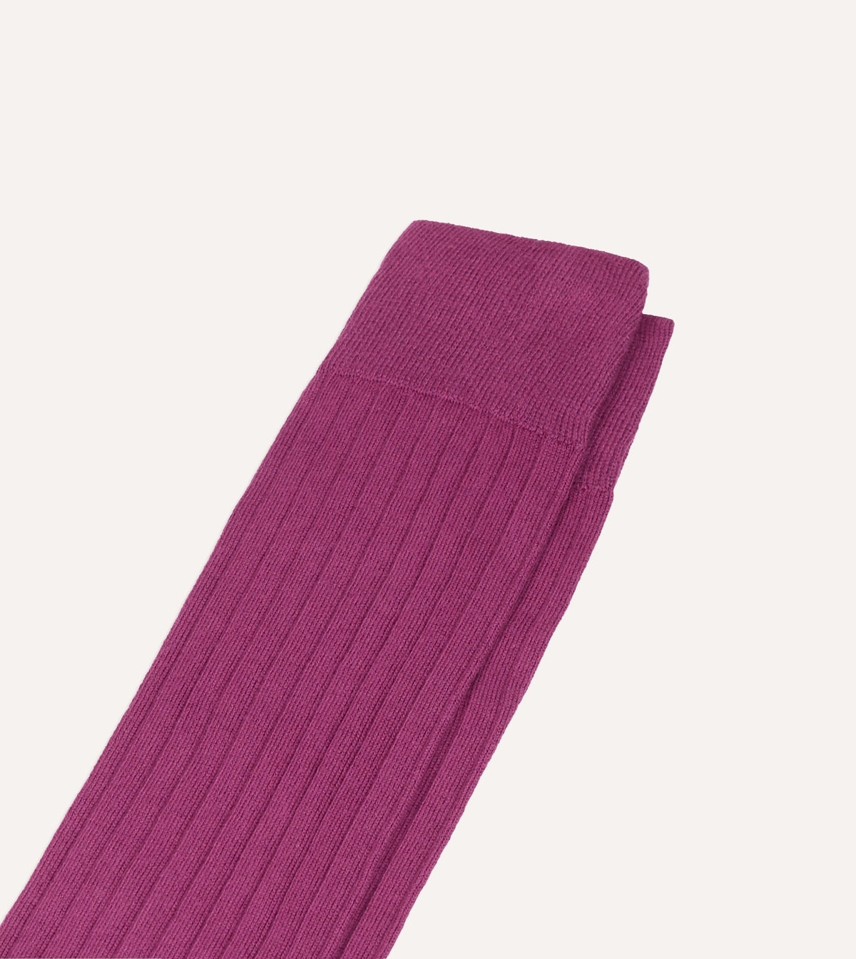 Wine Cotton Over-the-Calf Socks