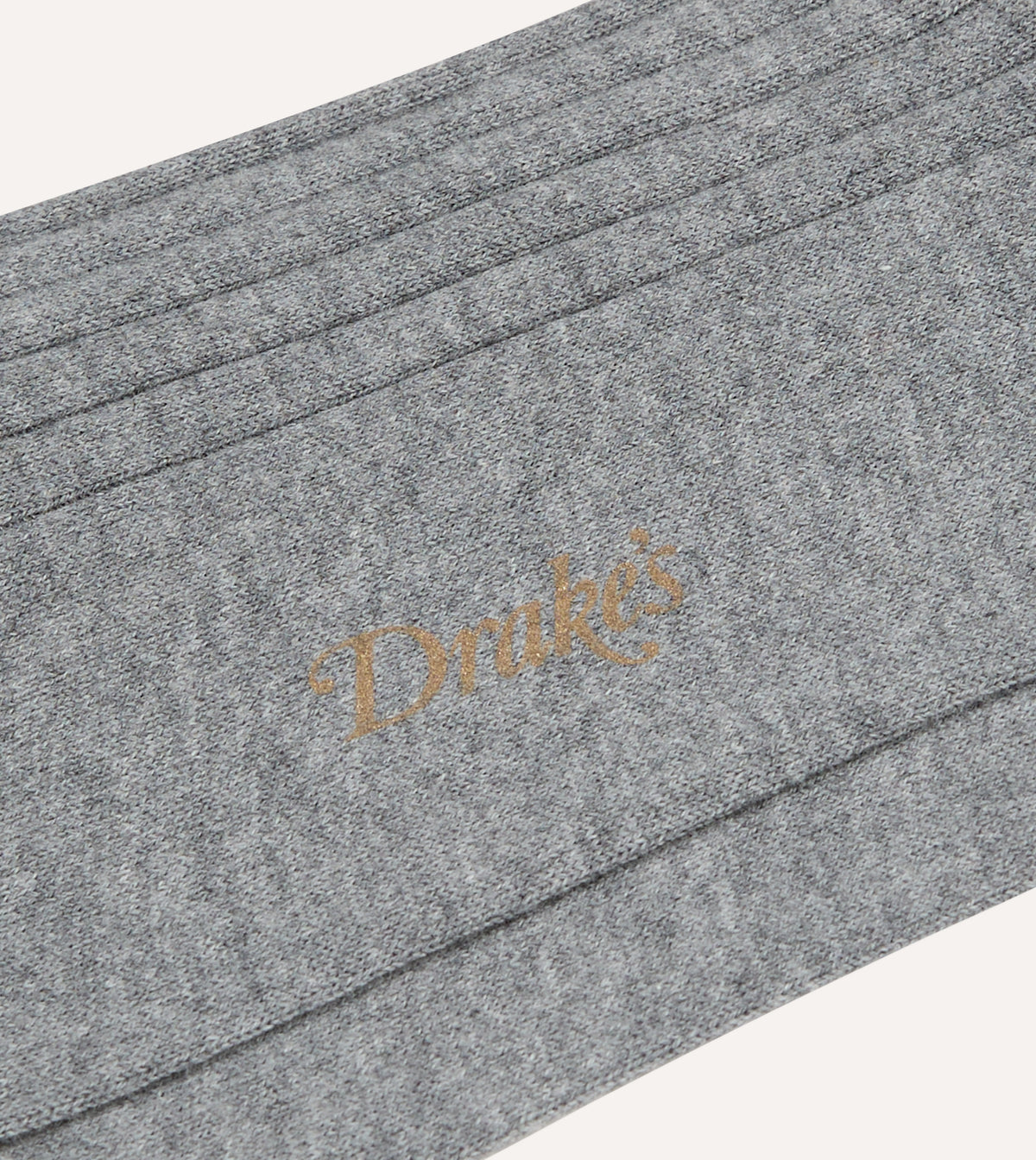 Grey Cotton Mid-Calf Socks