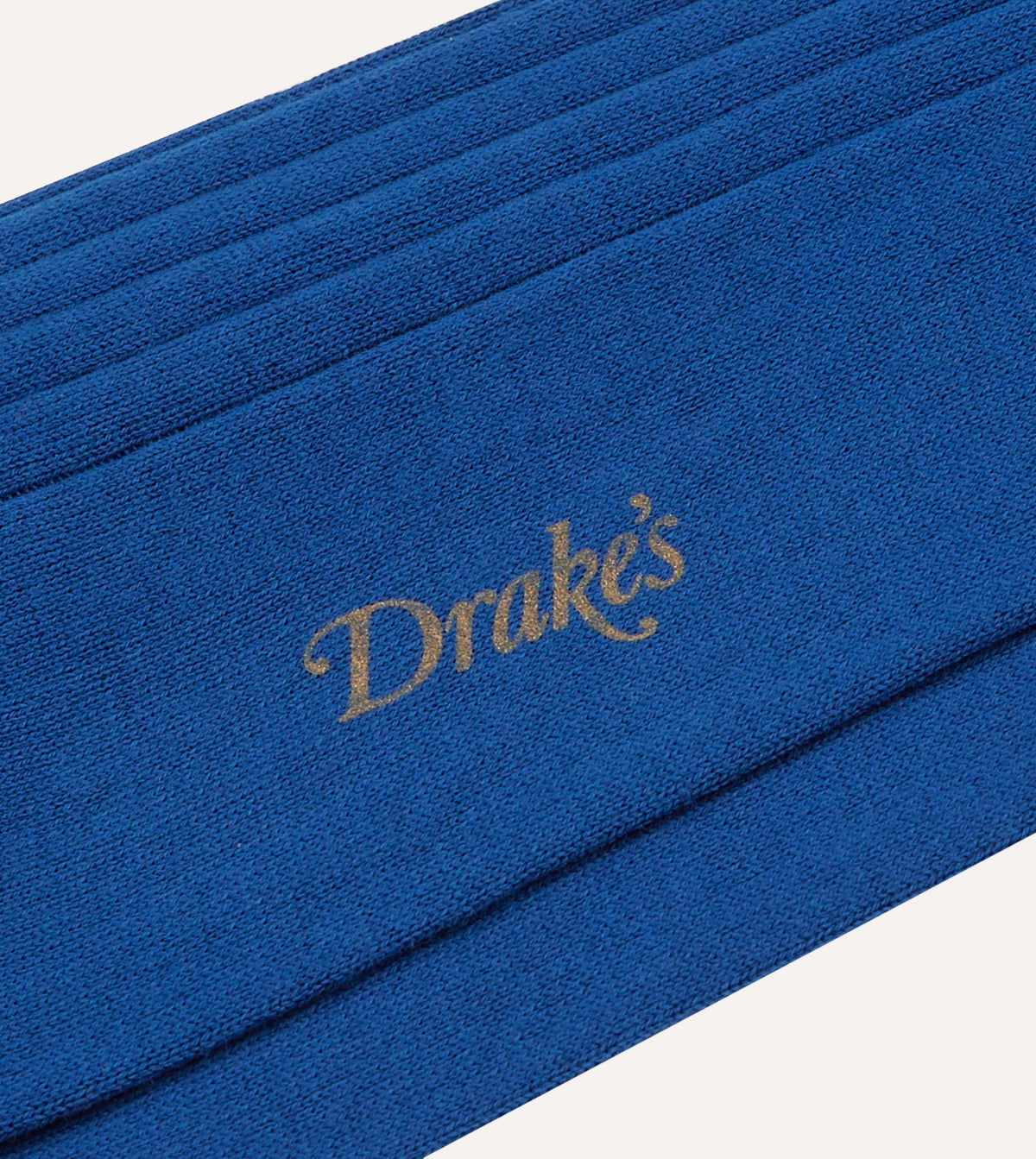 Royal Blue Cotton Mid-Calf Socks