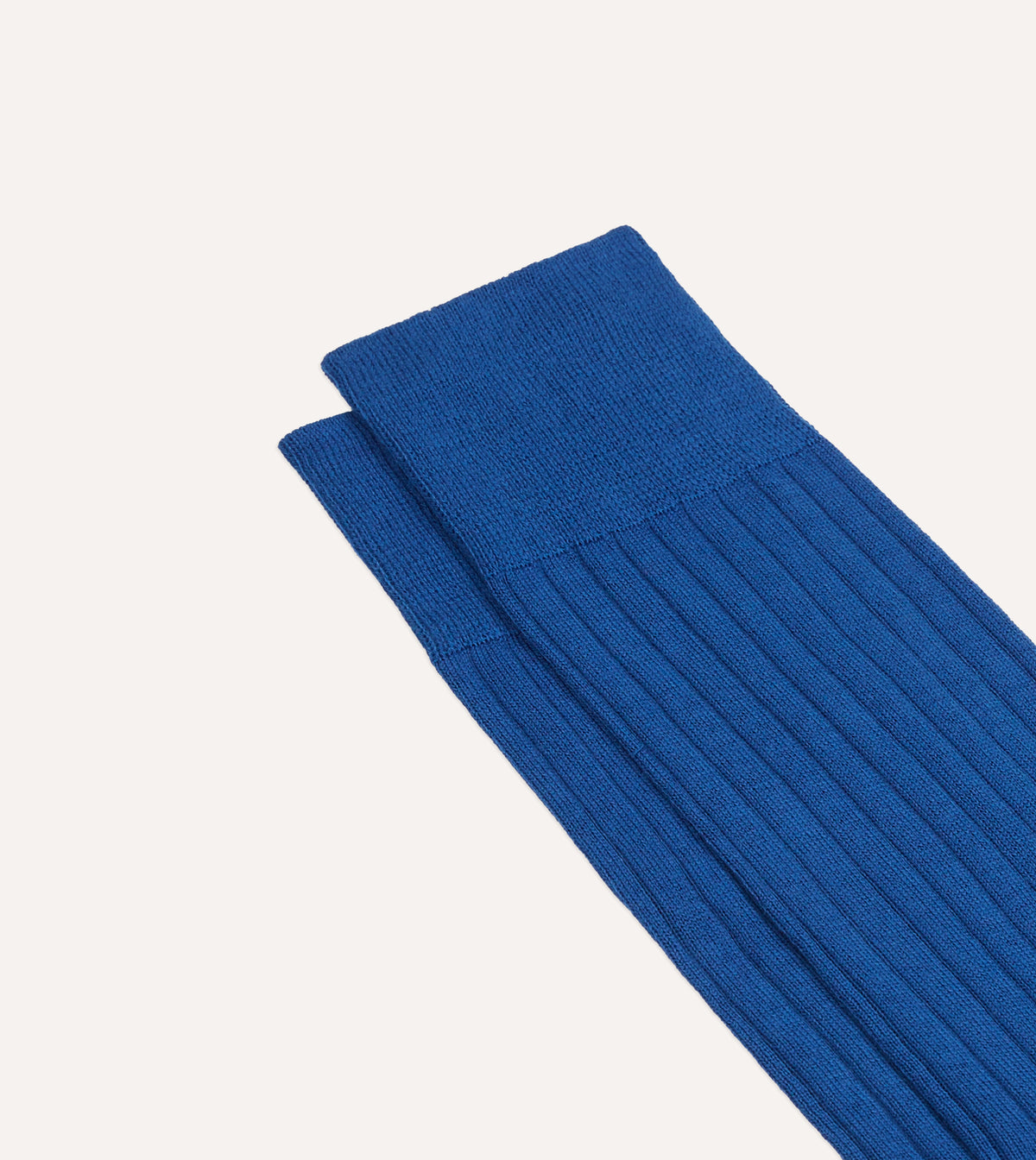 Royal Blue Cotton Mid-Calf Socks