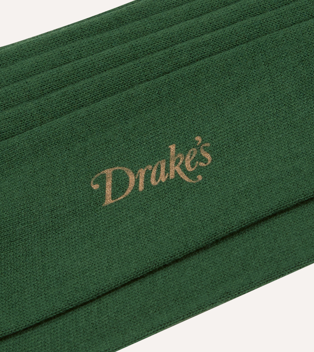 Green Cotton Mid-Calf Socks