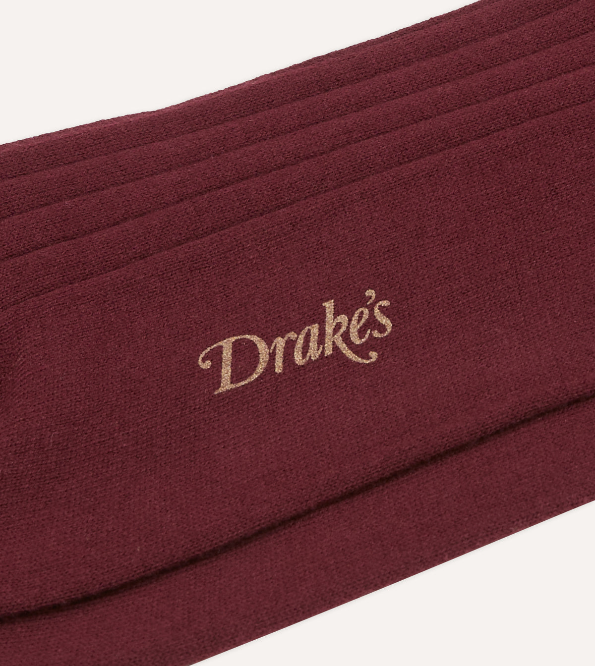 Burgundy Cotton Mid-Calf Socks