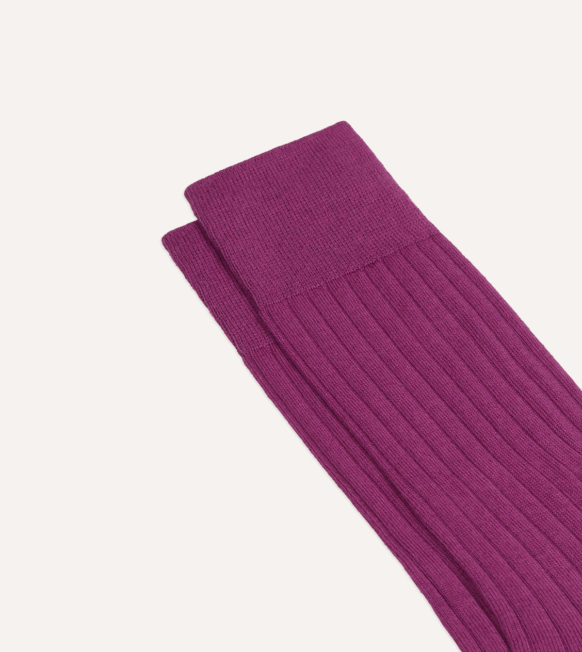 Wine Cotton Mid-Calf Socks