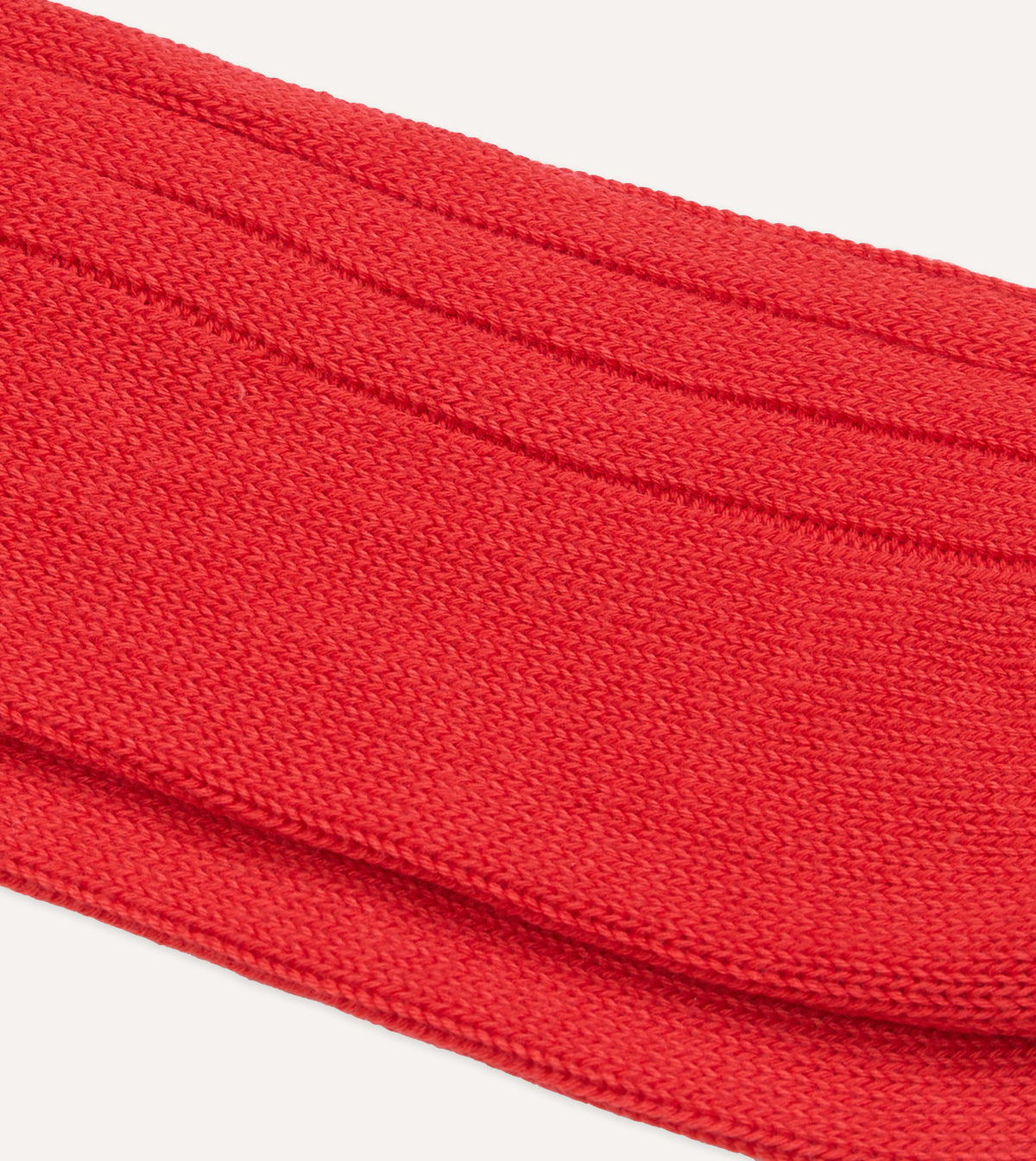 Red Cotton Casual Socks