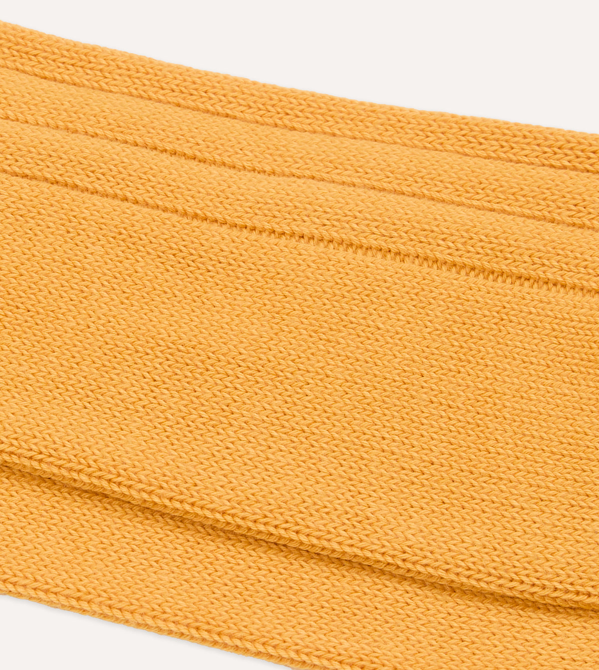 Yellow Cotton Casual Socks