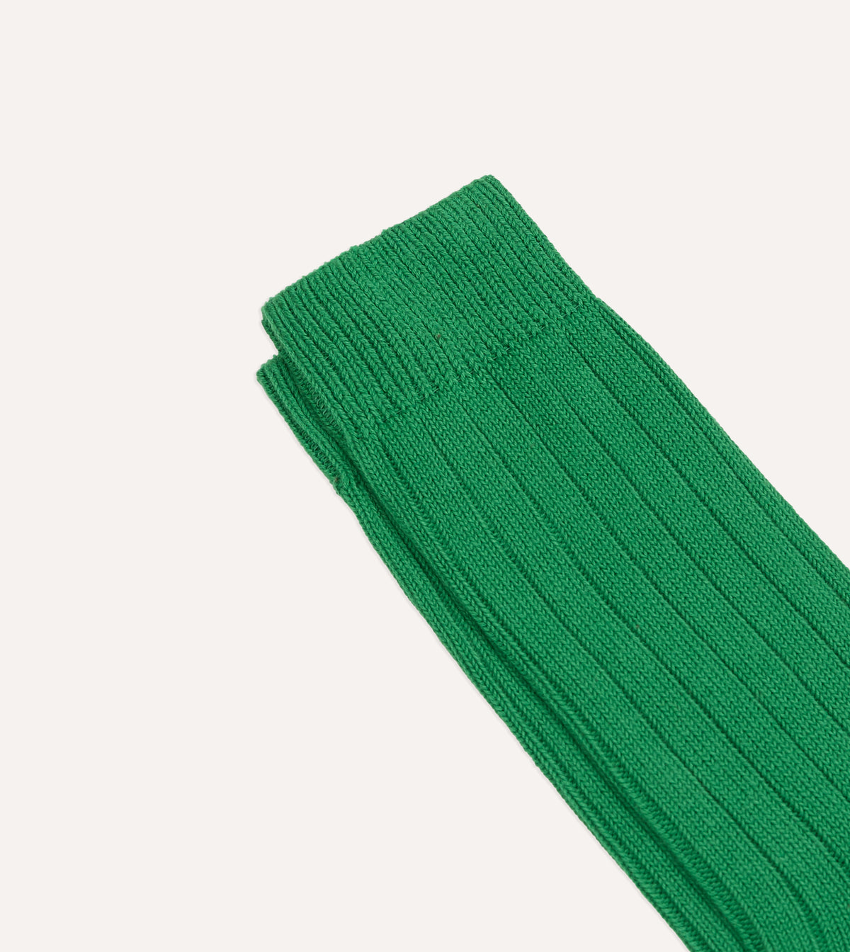 Green Cotton Casual Socks