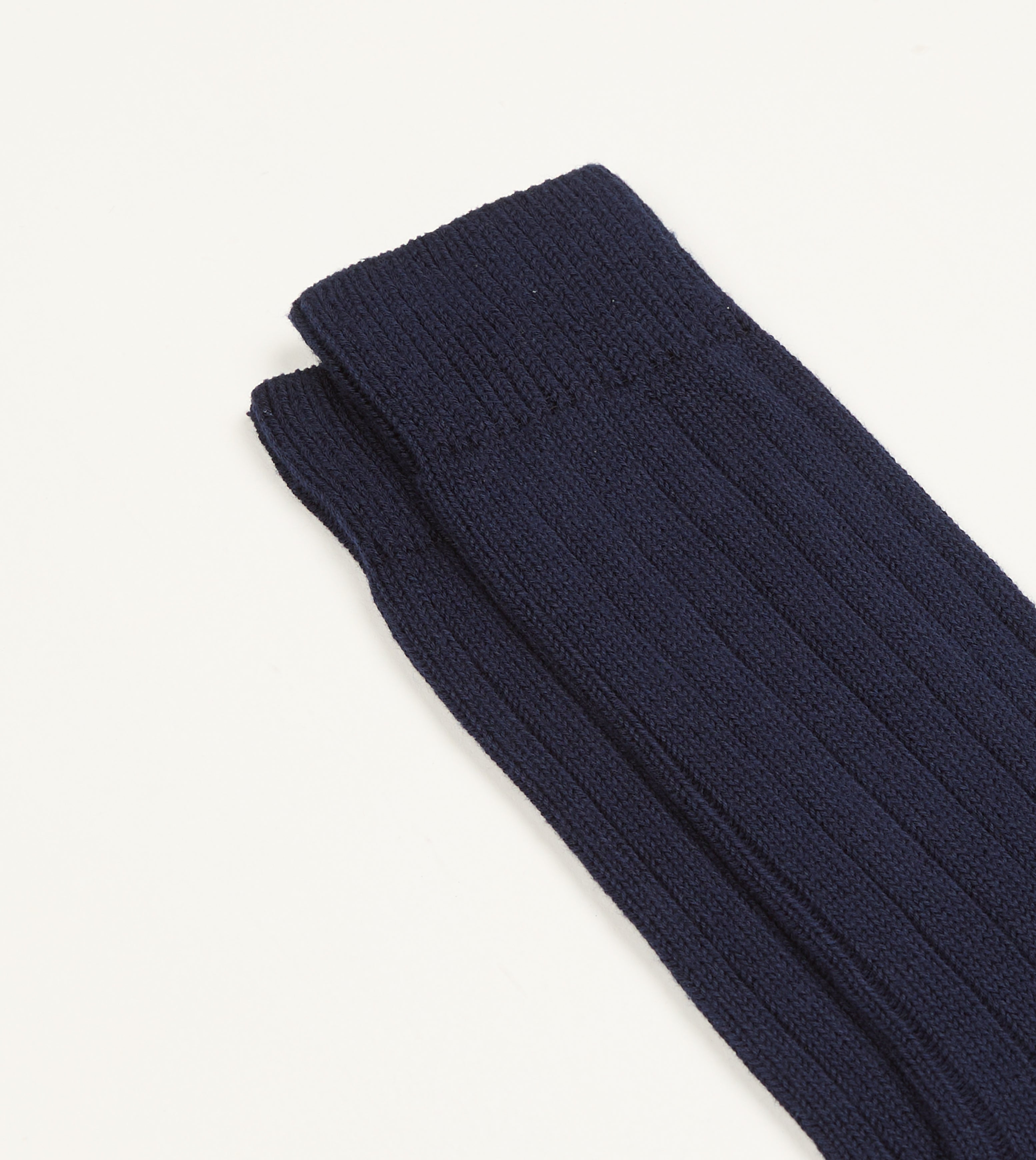 Navy Cotton Casual Socks