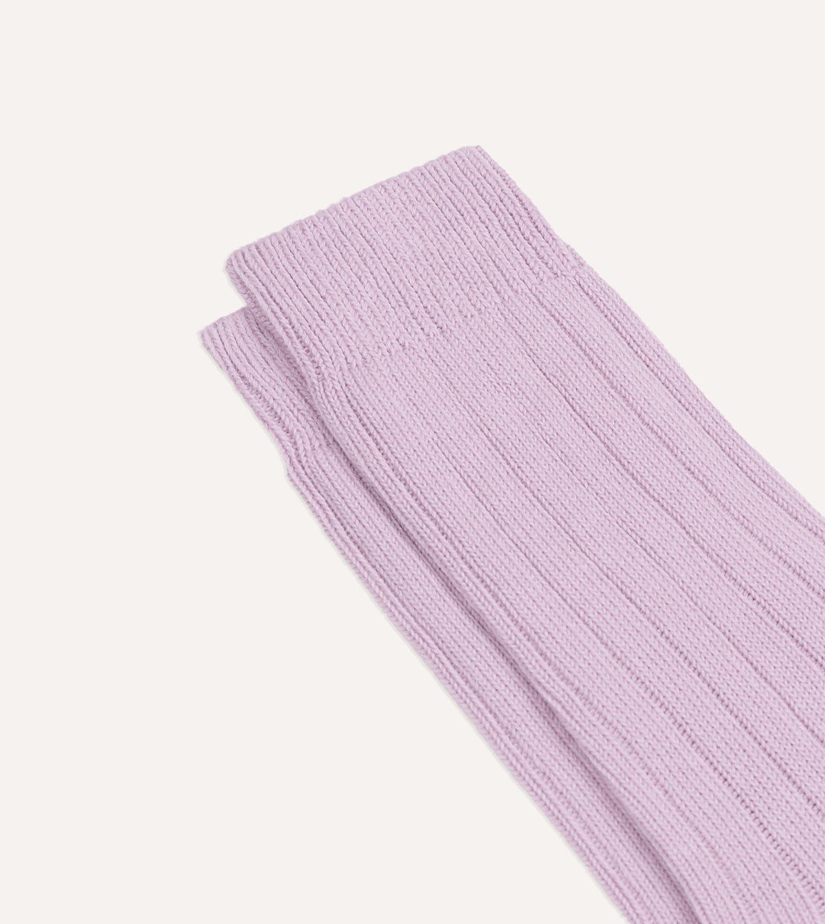 Lilac Cotton Casual Socks