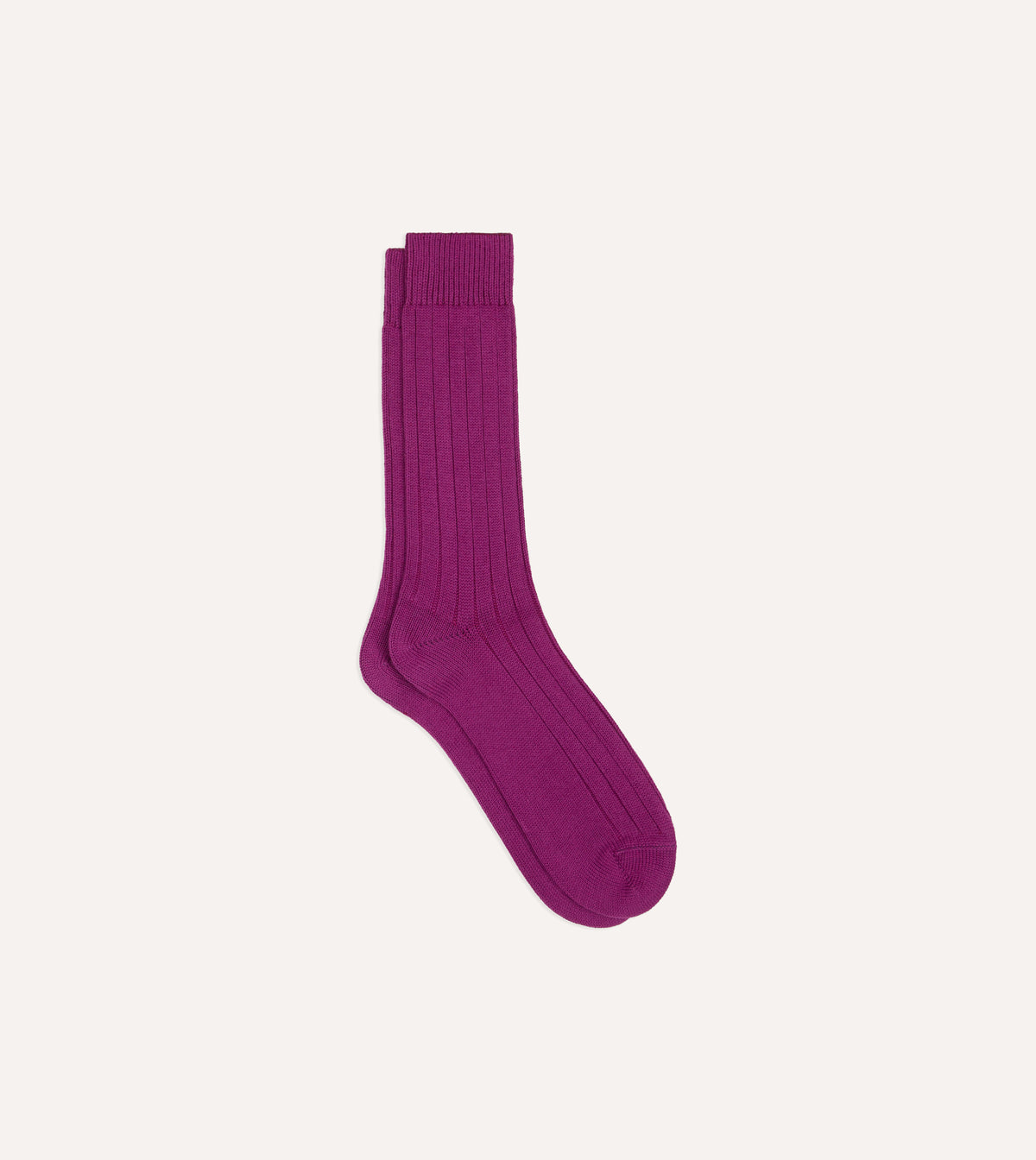 Wine Cotton Casual Socks