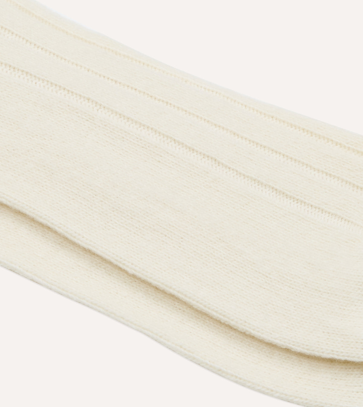 Ecru Wool Casual Socks
