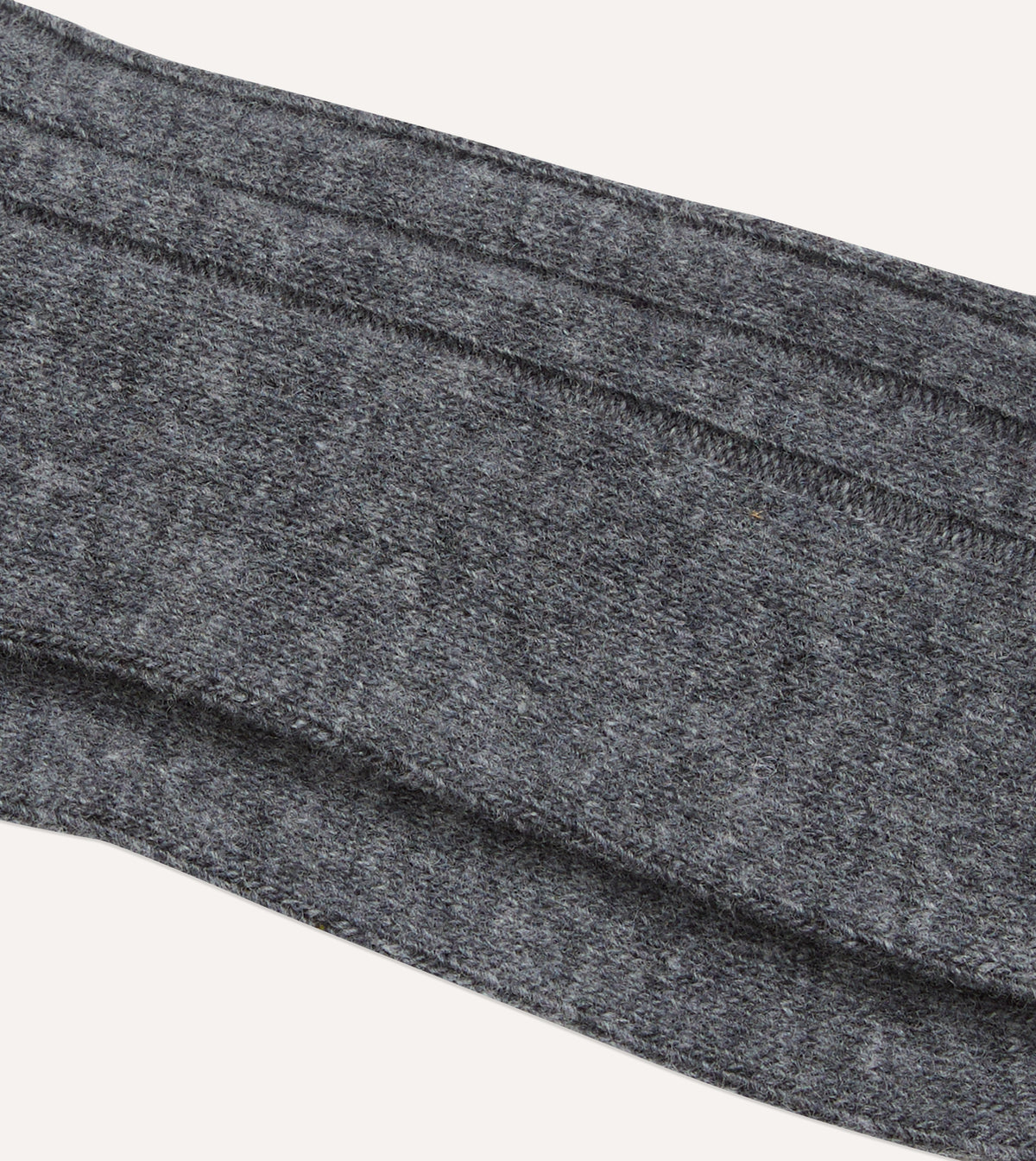 Grey Melange Wool Casual Socks