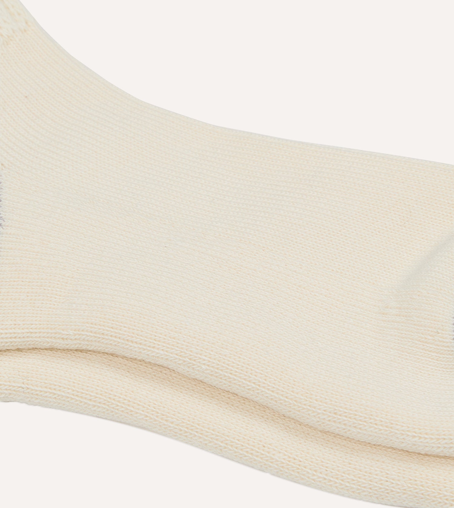 RoToTo Navy and Yellow Cotton Crew Socks