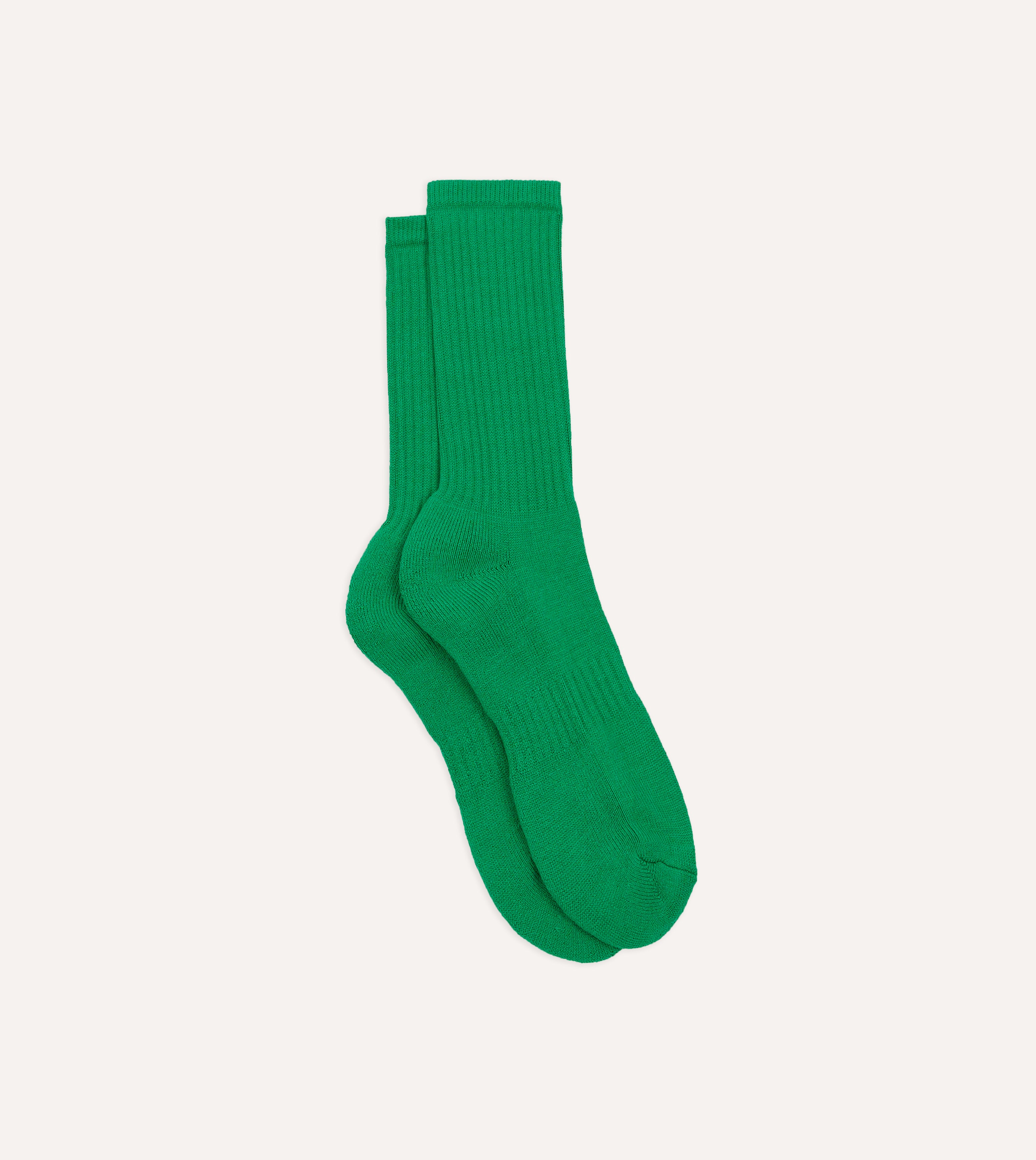 Green Cotton Sports Socks