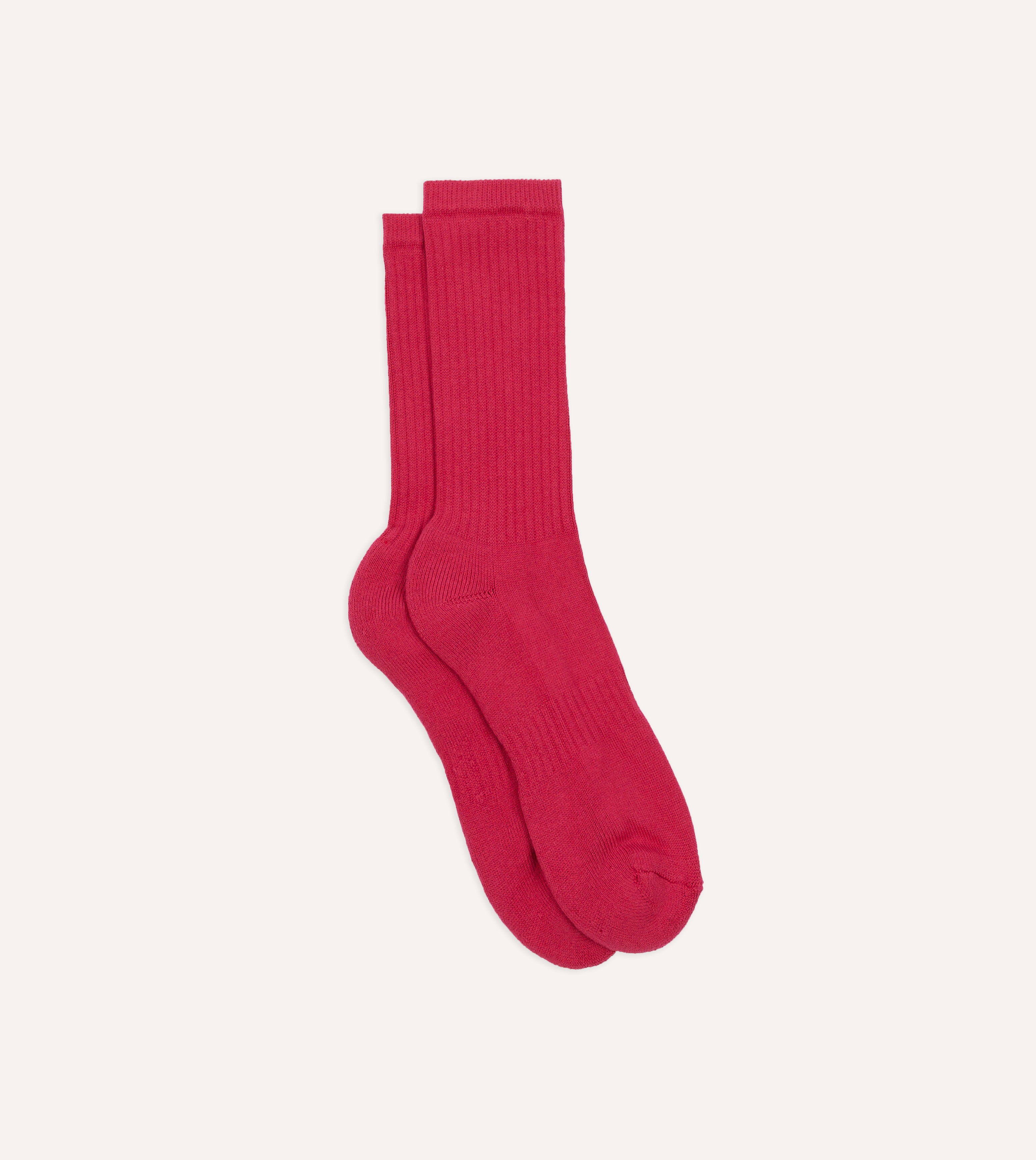 Pink Cotton Sports Socks