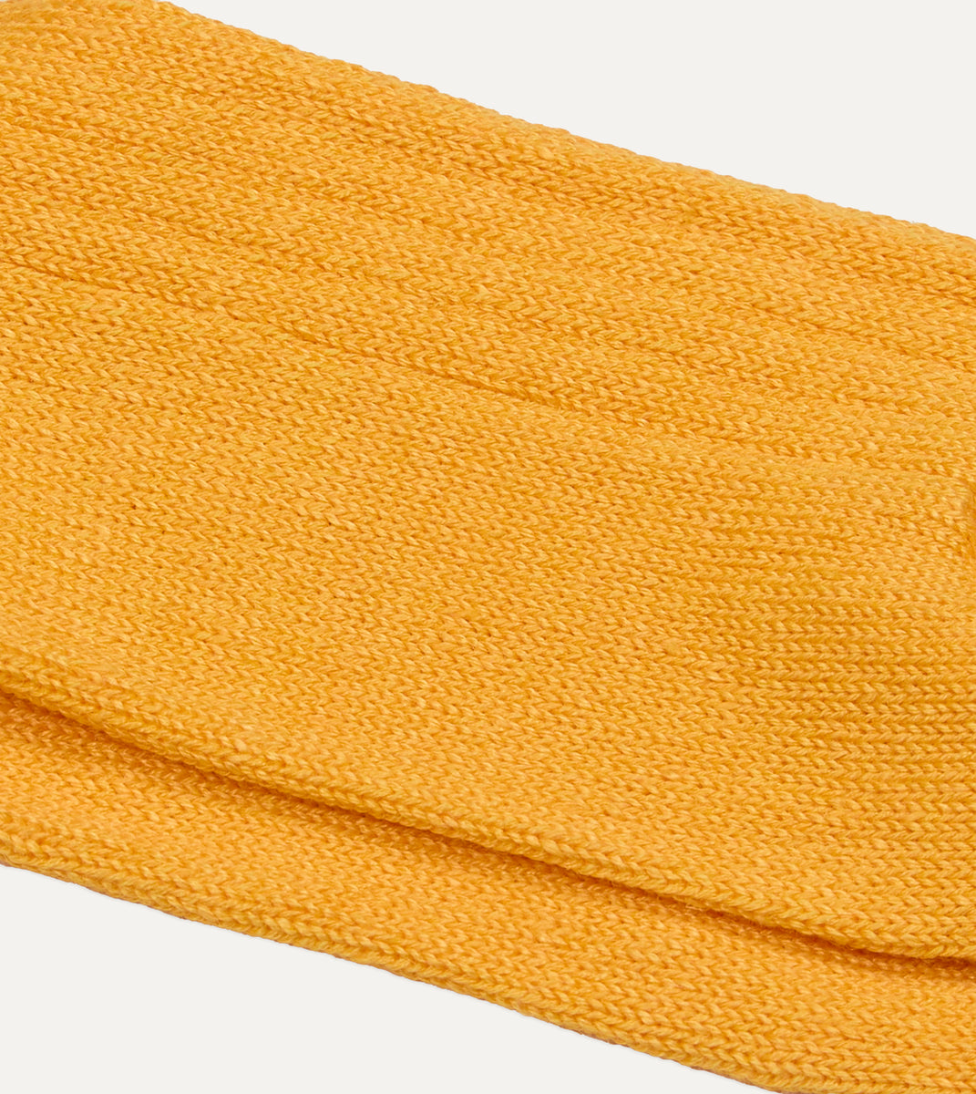RoToTo Yellow Linen-Cotton Ribbed Socks – Drakes US