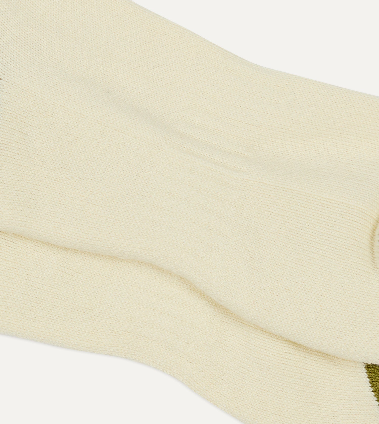 Olive, Yellow and Orange Striped Sport Socks