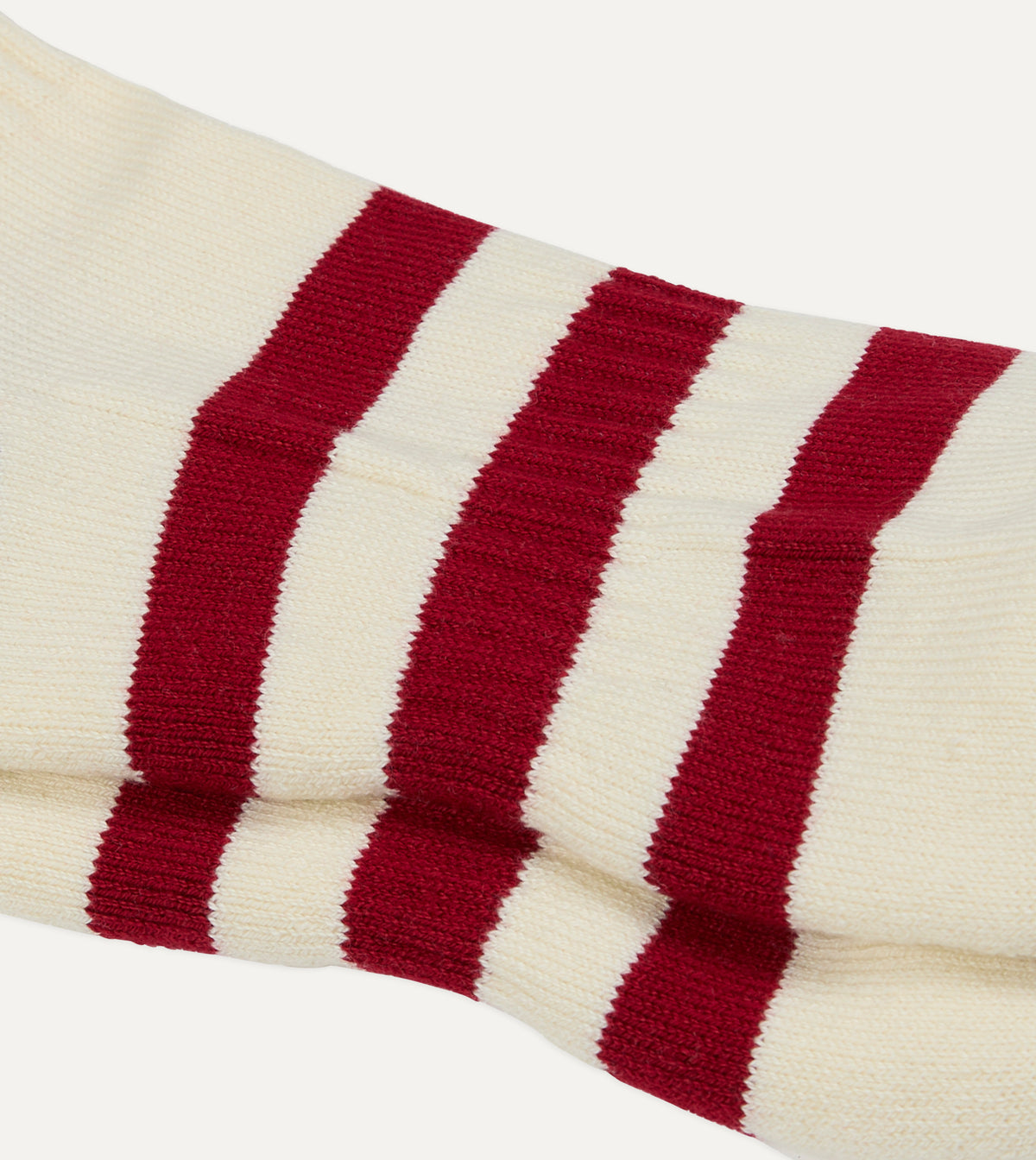 Red and Purple Striped Cotton Sport Socks