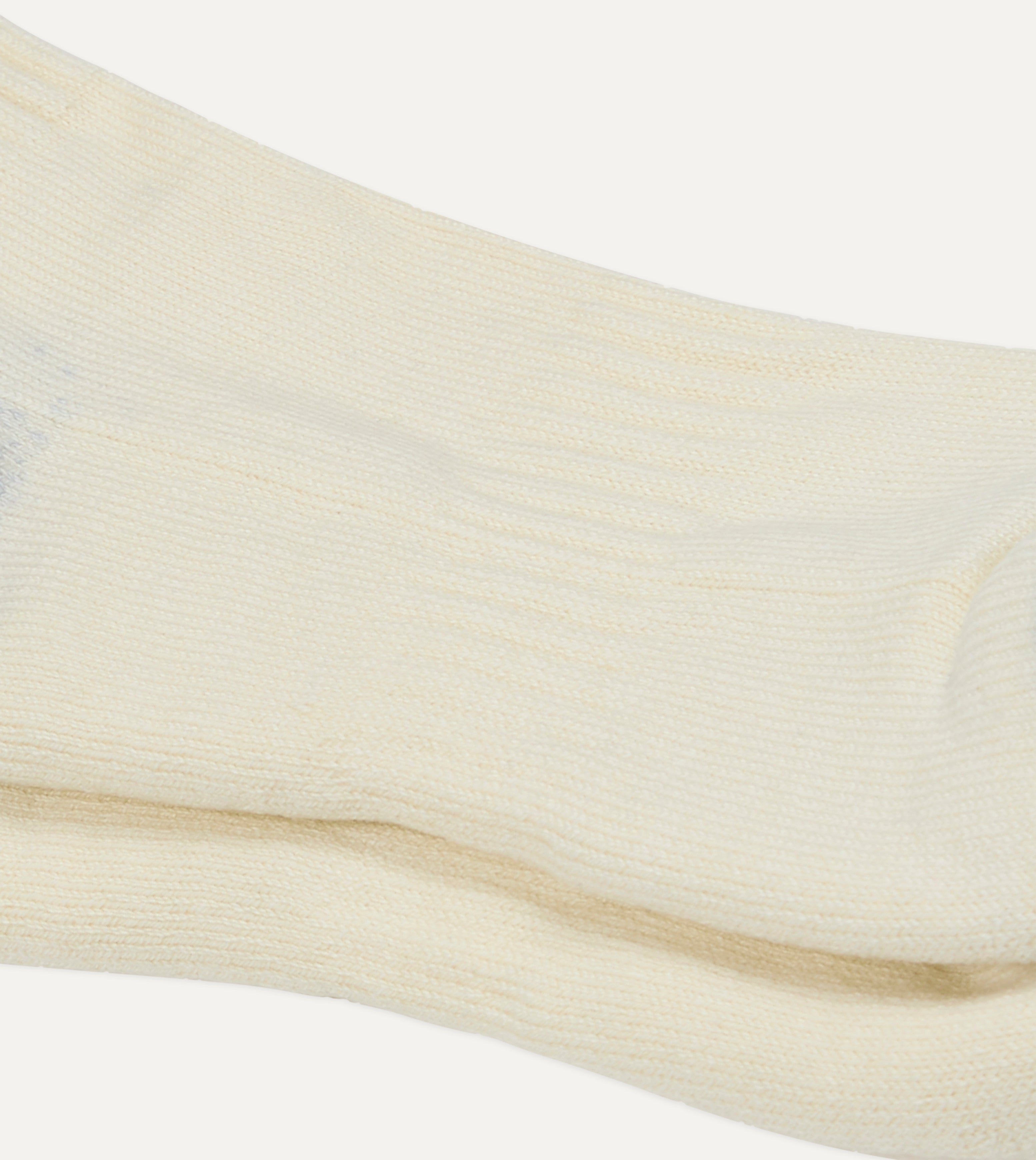 Red and Navy Striped Cotton Sport Socks