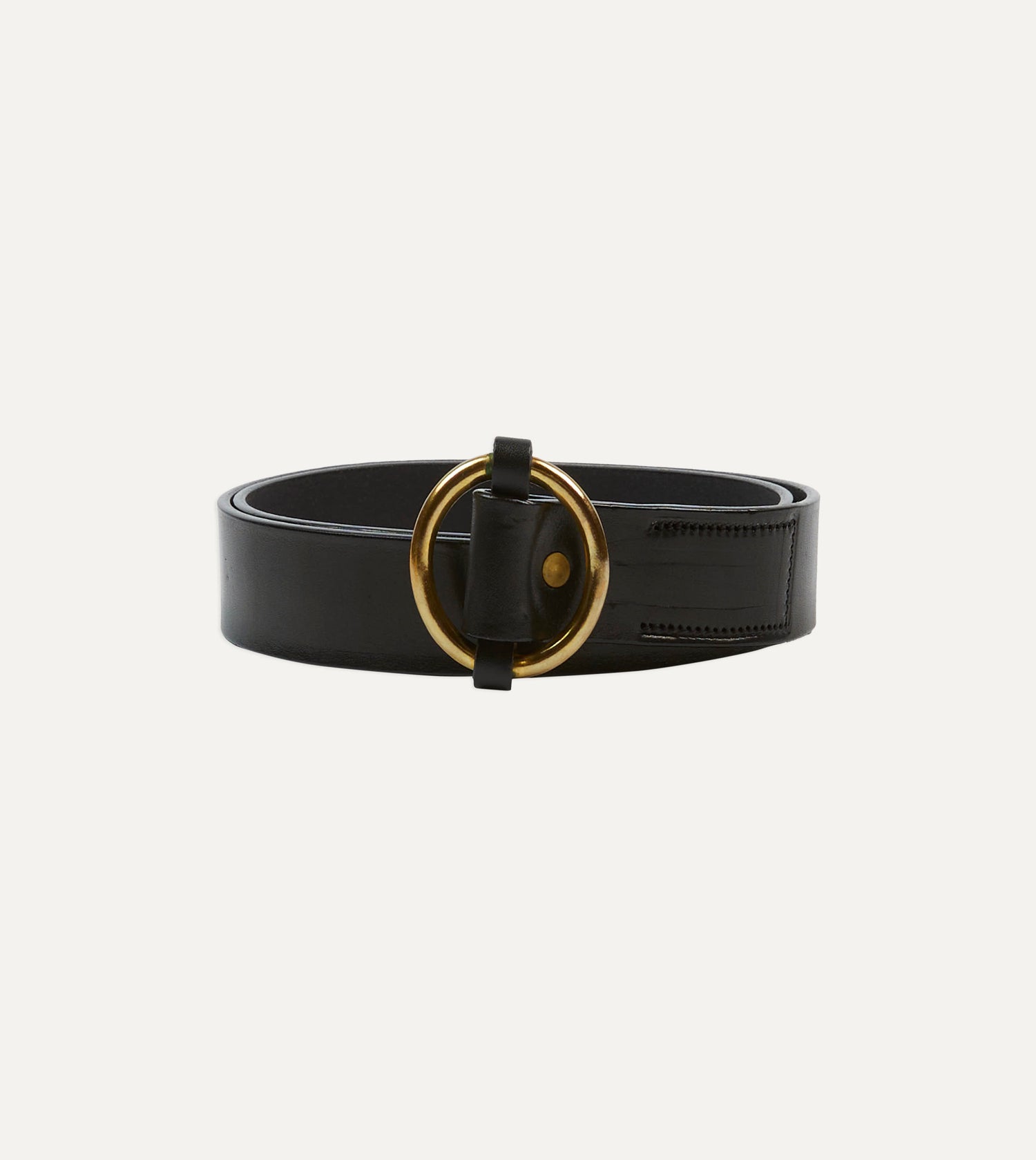 Yuketen Black Ring Leather Belt