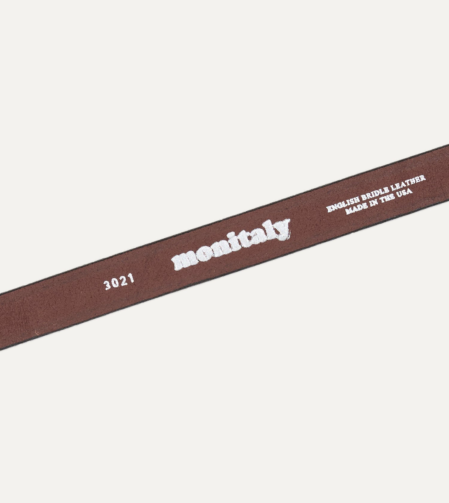 Monitaly Extended 1" Havana Leather Belt