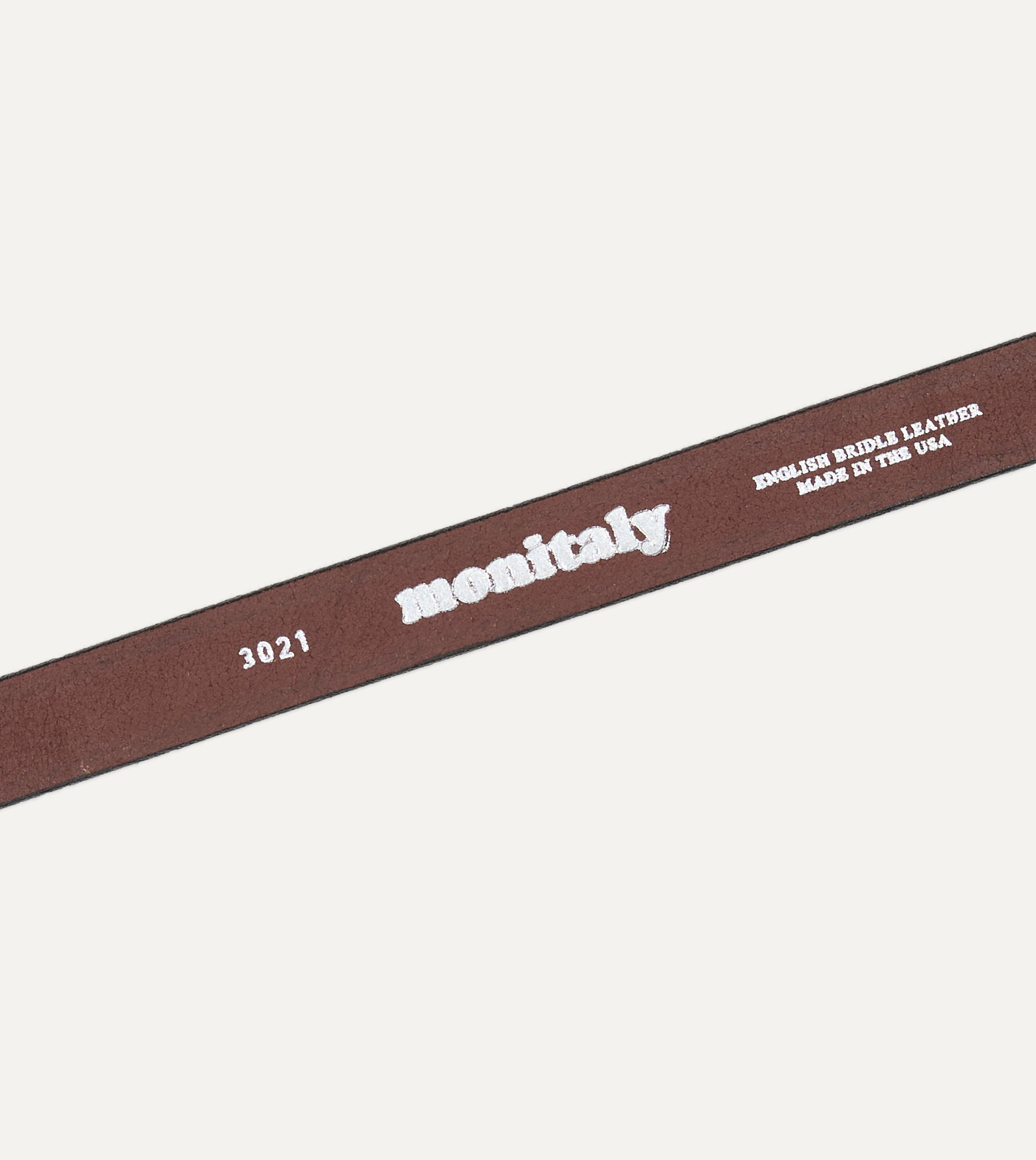 Monitaly Extended 1" Havana Leather Belt
