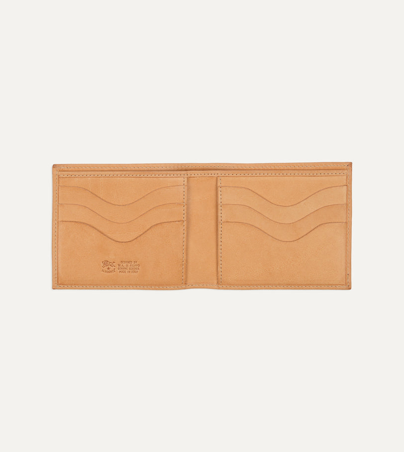 Il Bisonte Bi-Fold Leather Wallet