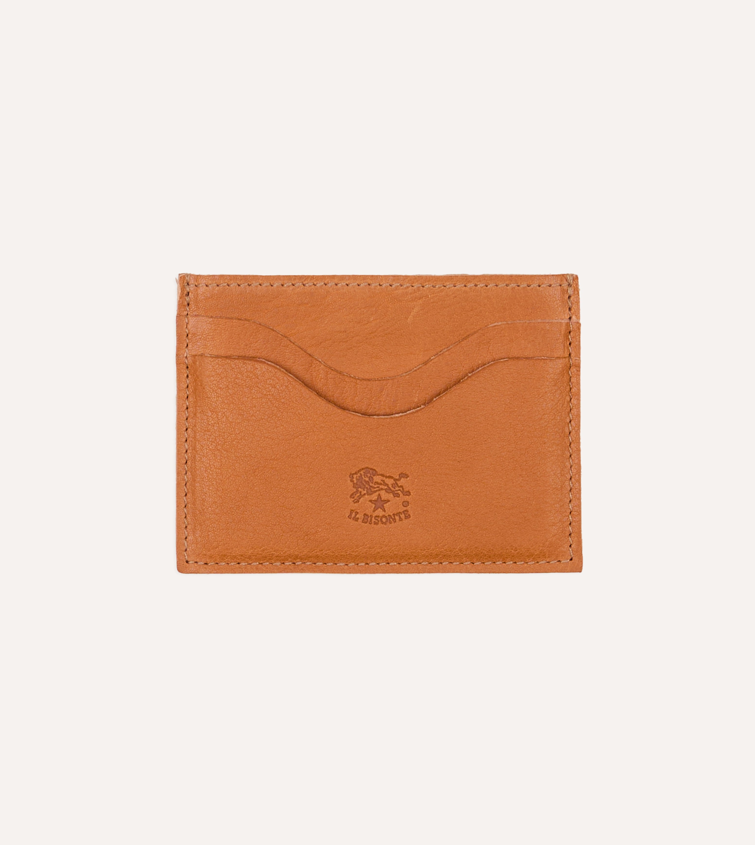 Il Bisonte Natural Leather Card Case
