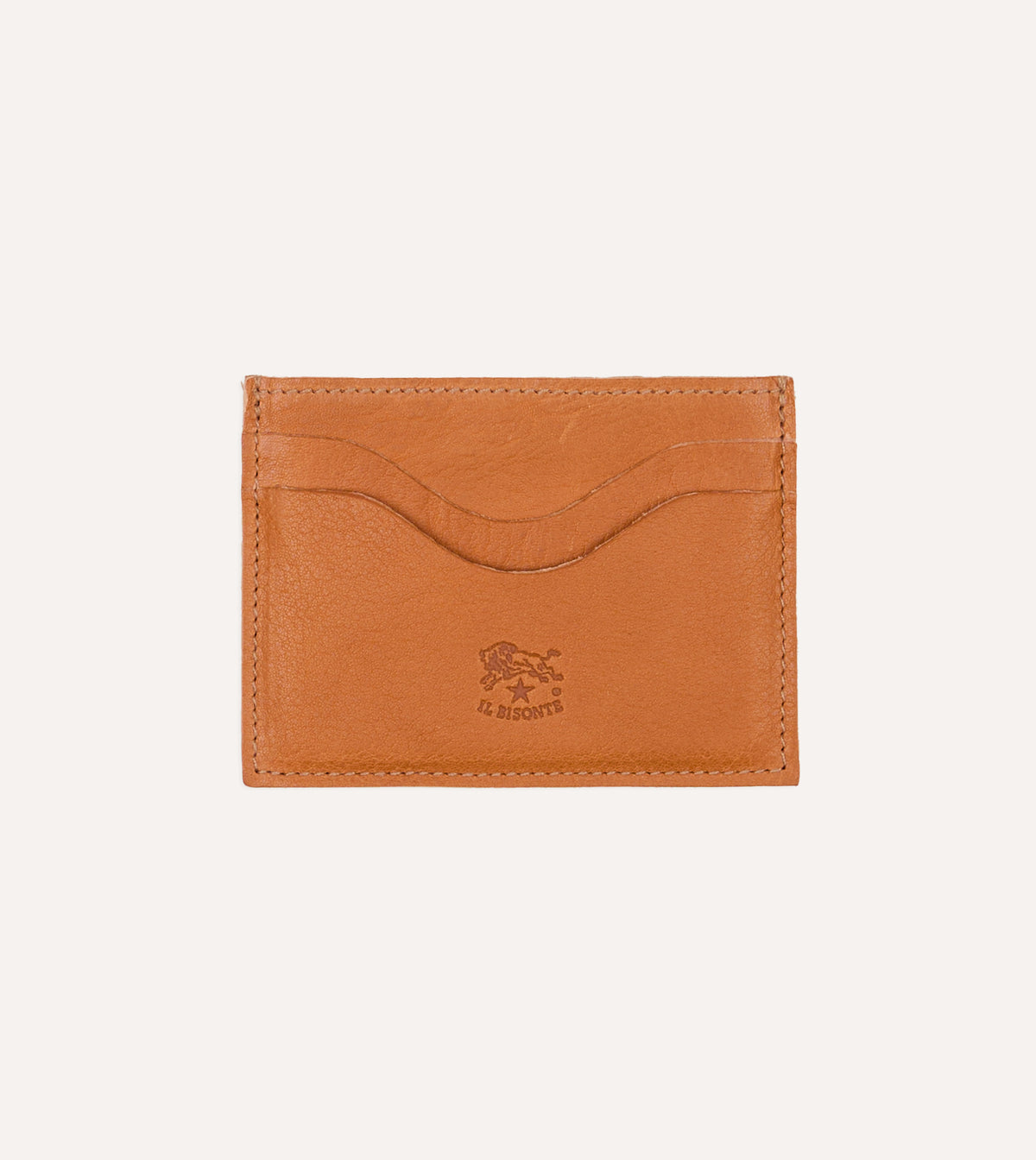 Il Bisonte Natural Leather Card Case