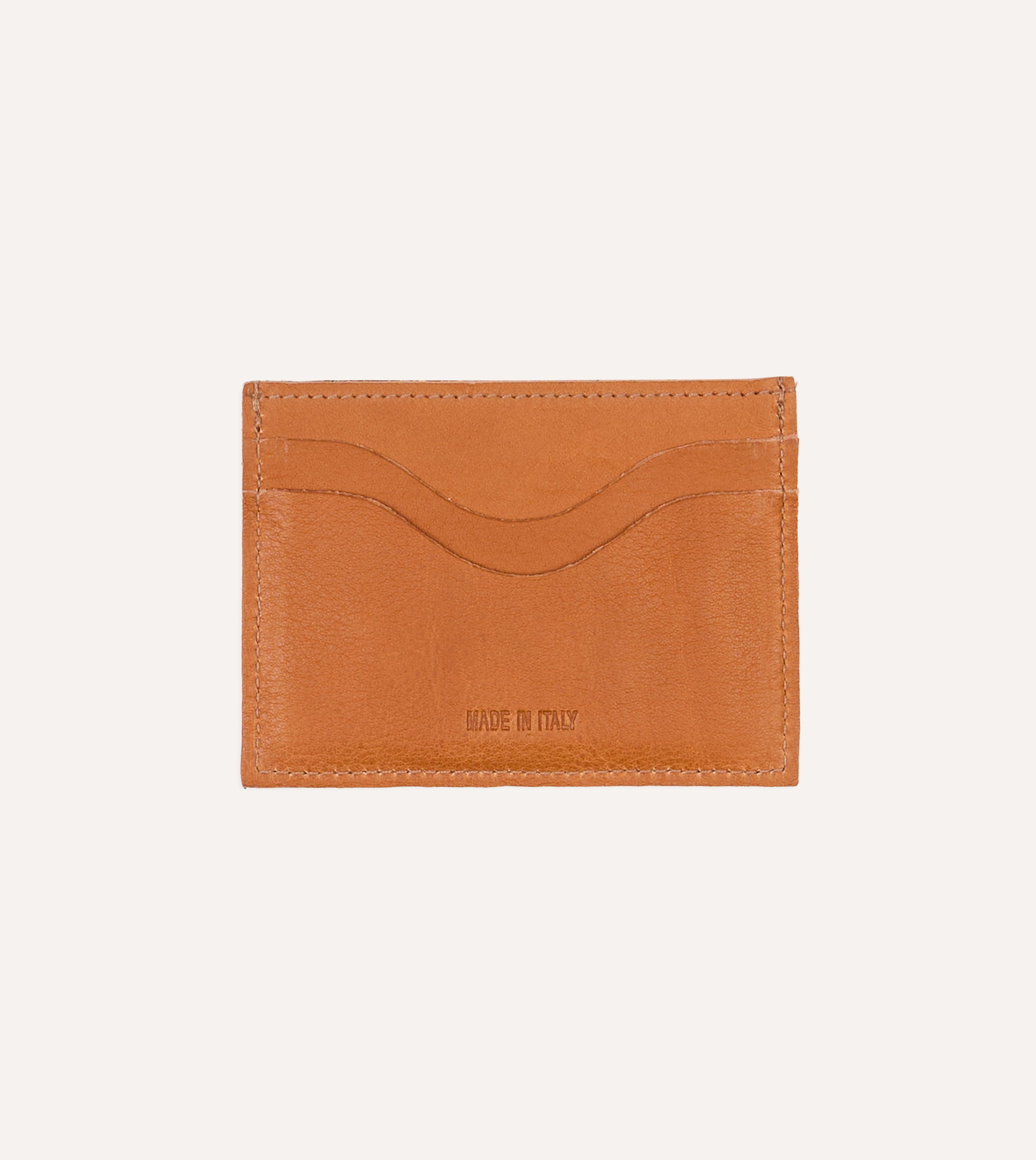 Il Bisonte Natural Leather Card Case