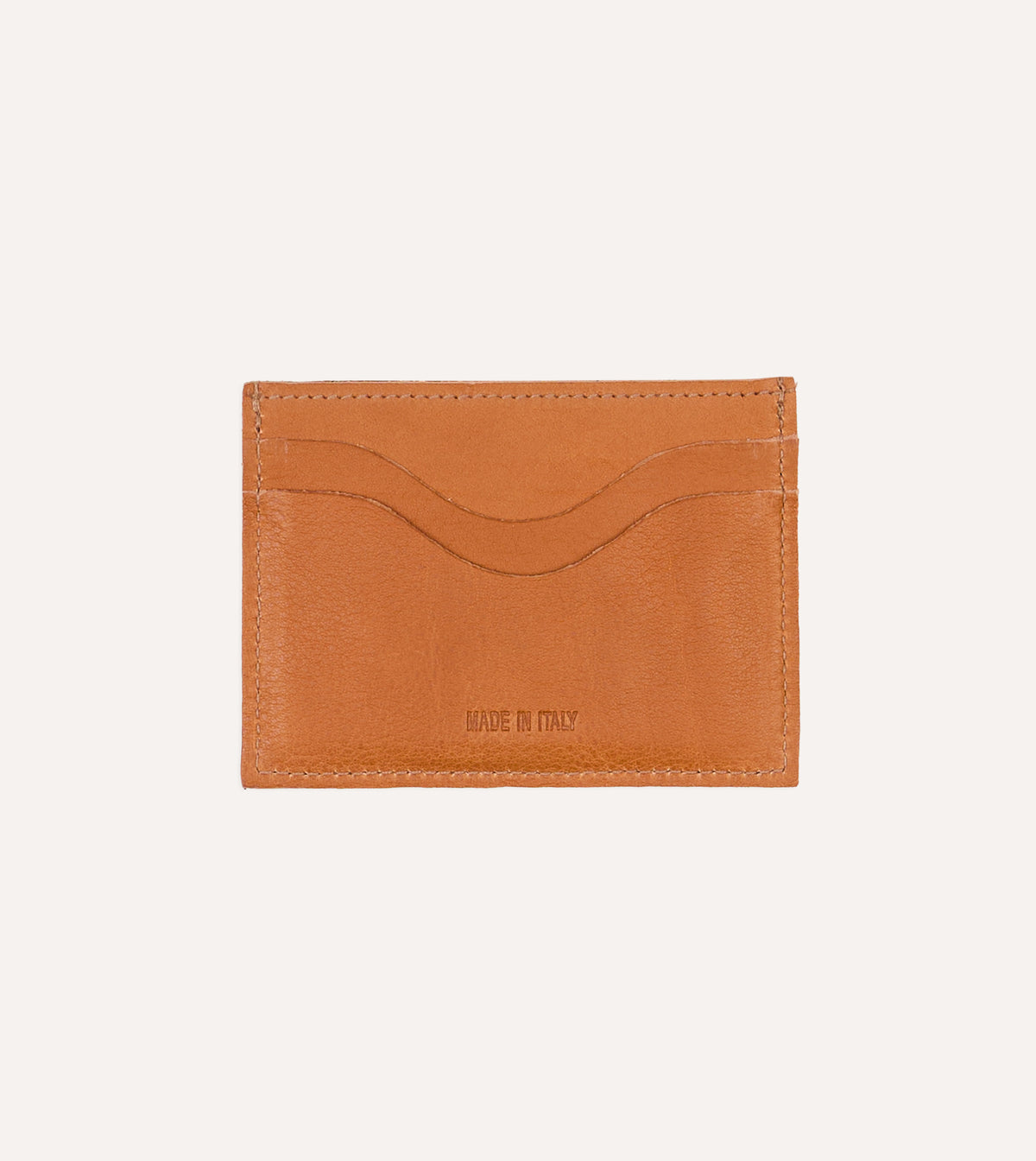 Il Bisonte Natural Leather Card Case