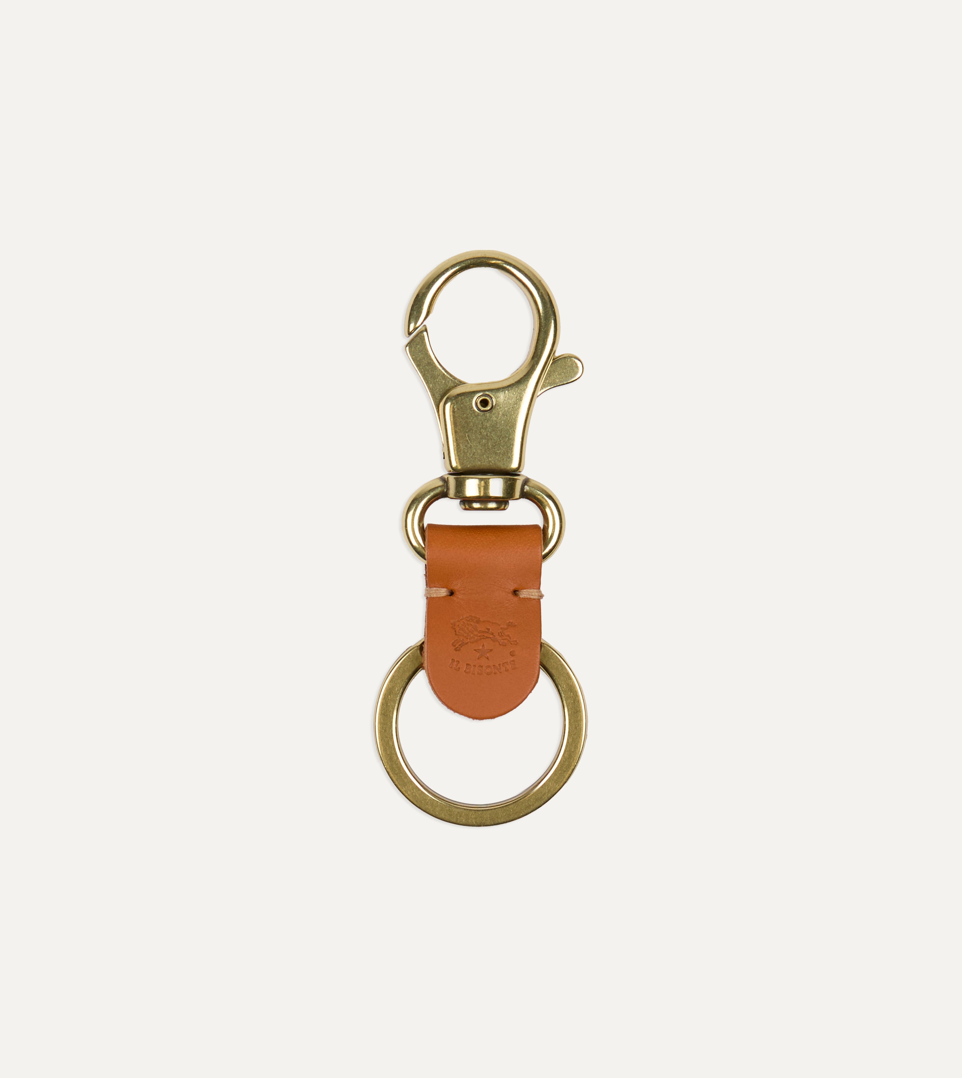 Il Bisonte Leather Key Clip