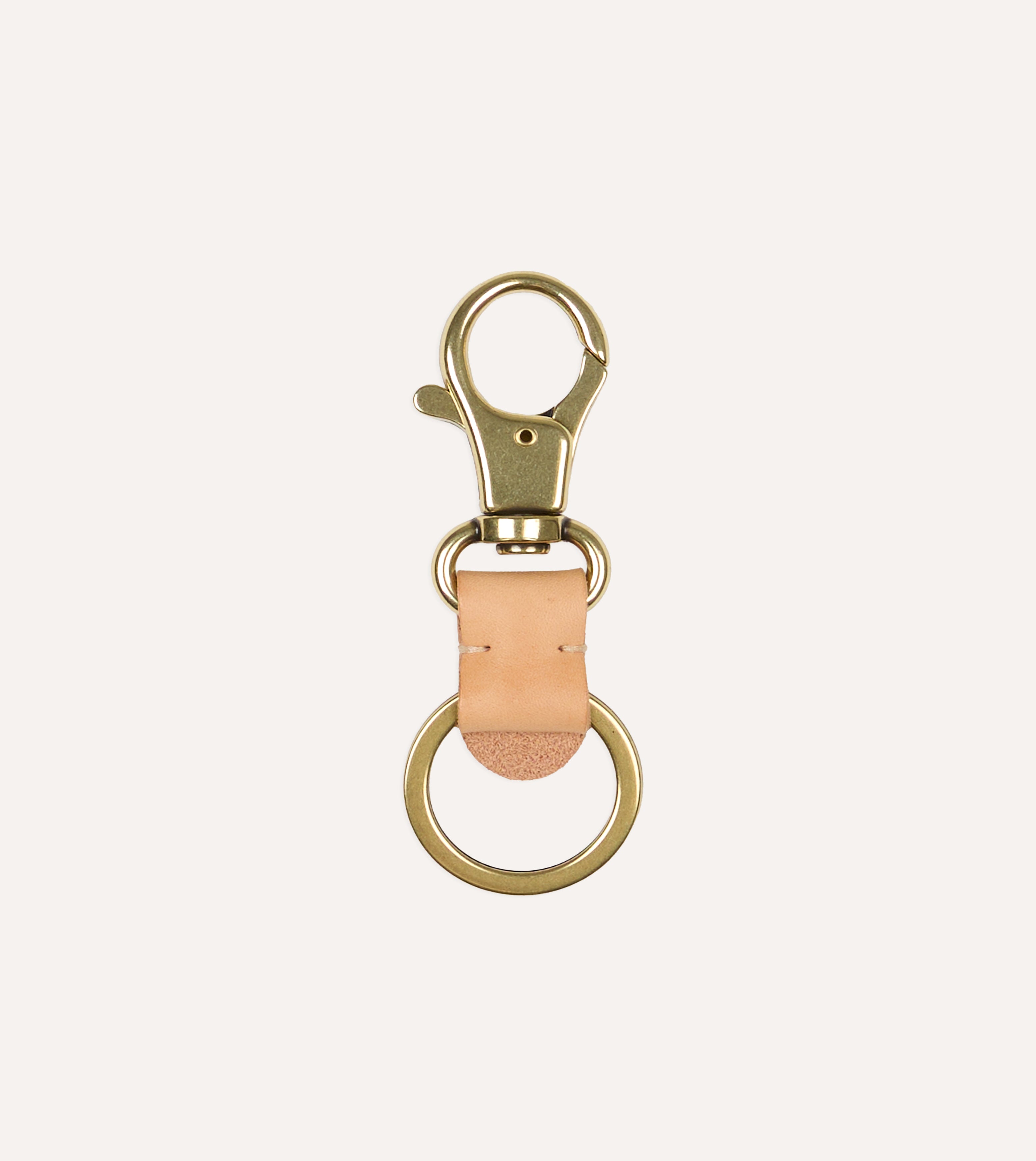 Il Bisonte Natural Leather Key Clip