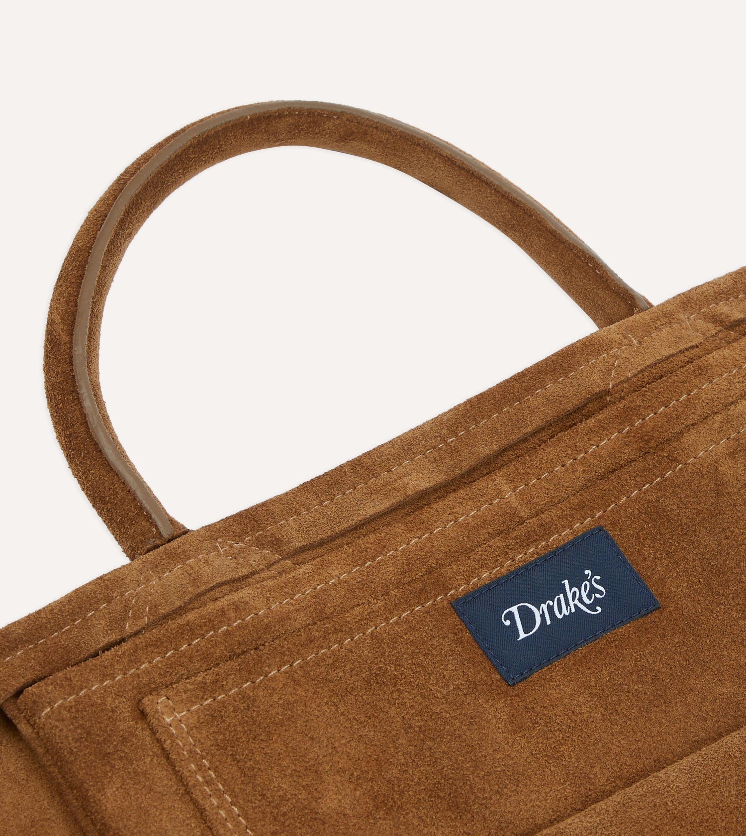 Tobacco Suede Tote Bag