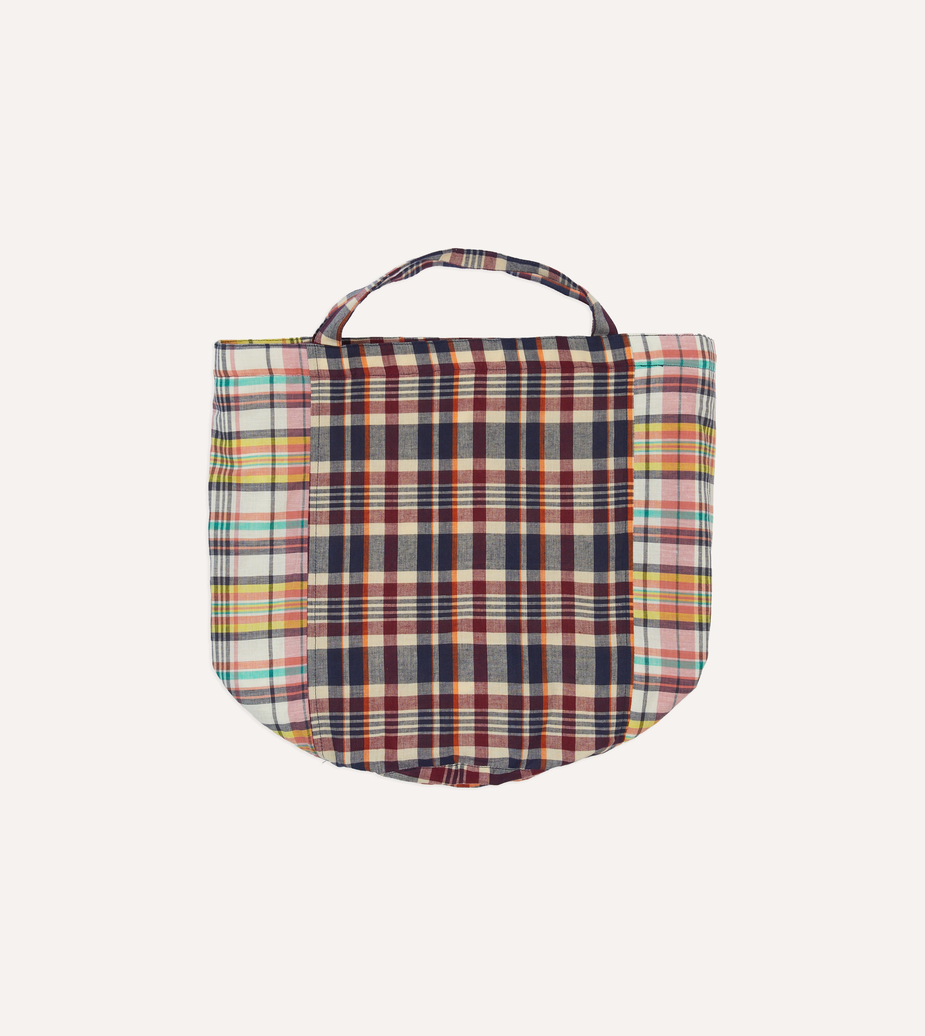 Patchwork Madras Cotton Tote Bag