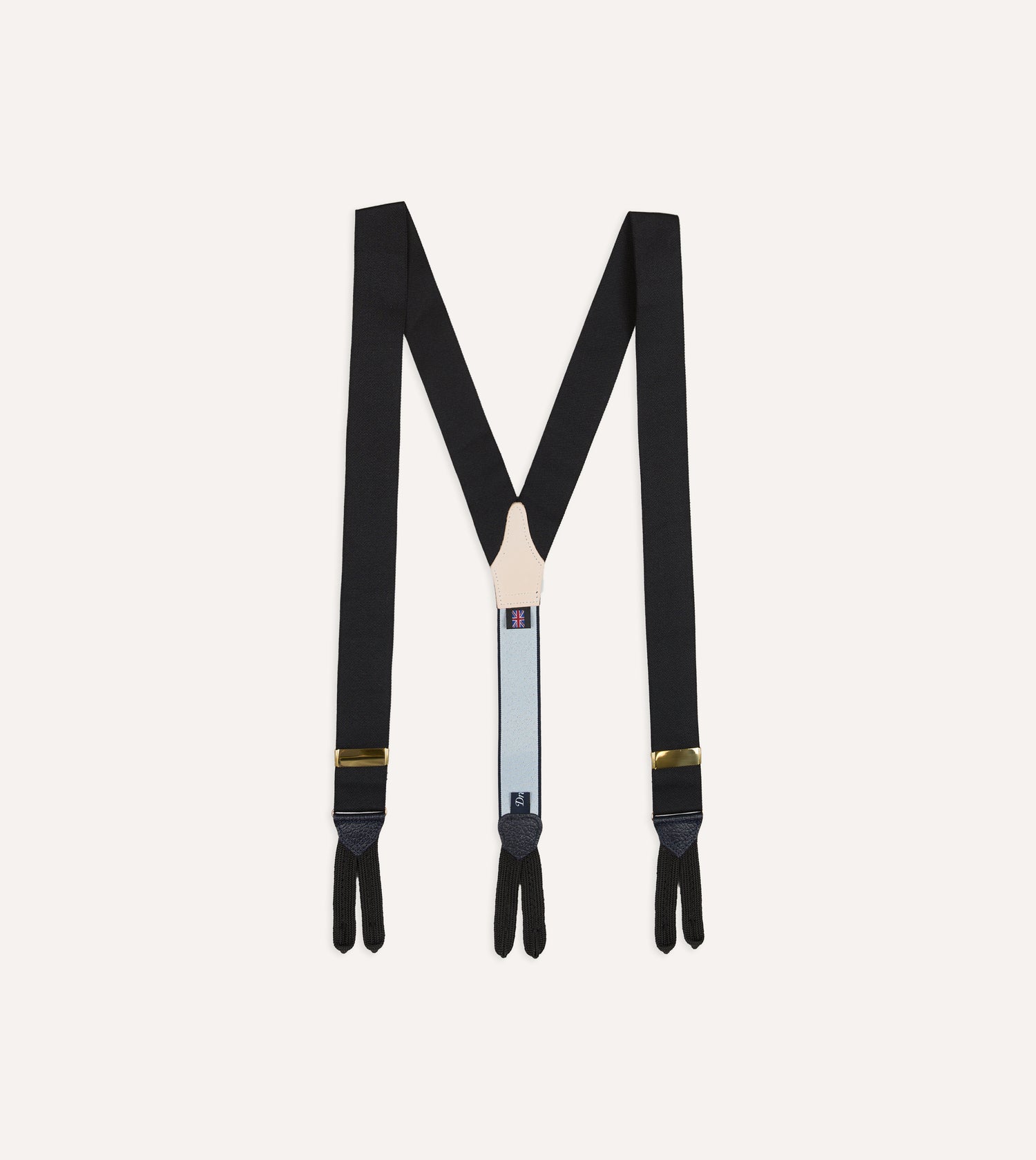 Black Silk Trouser Braces