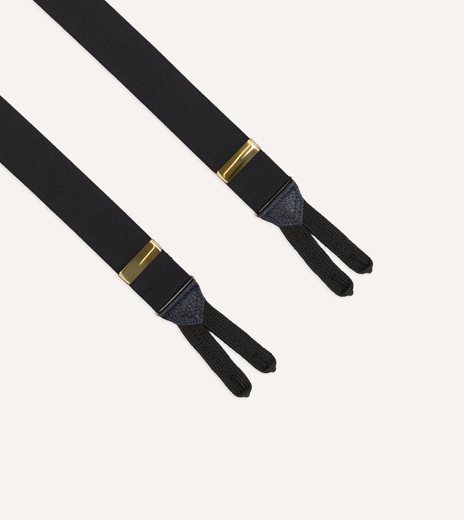 Black Silk Trouser Braces