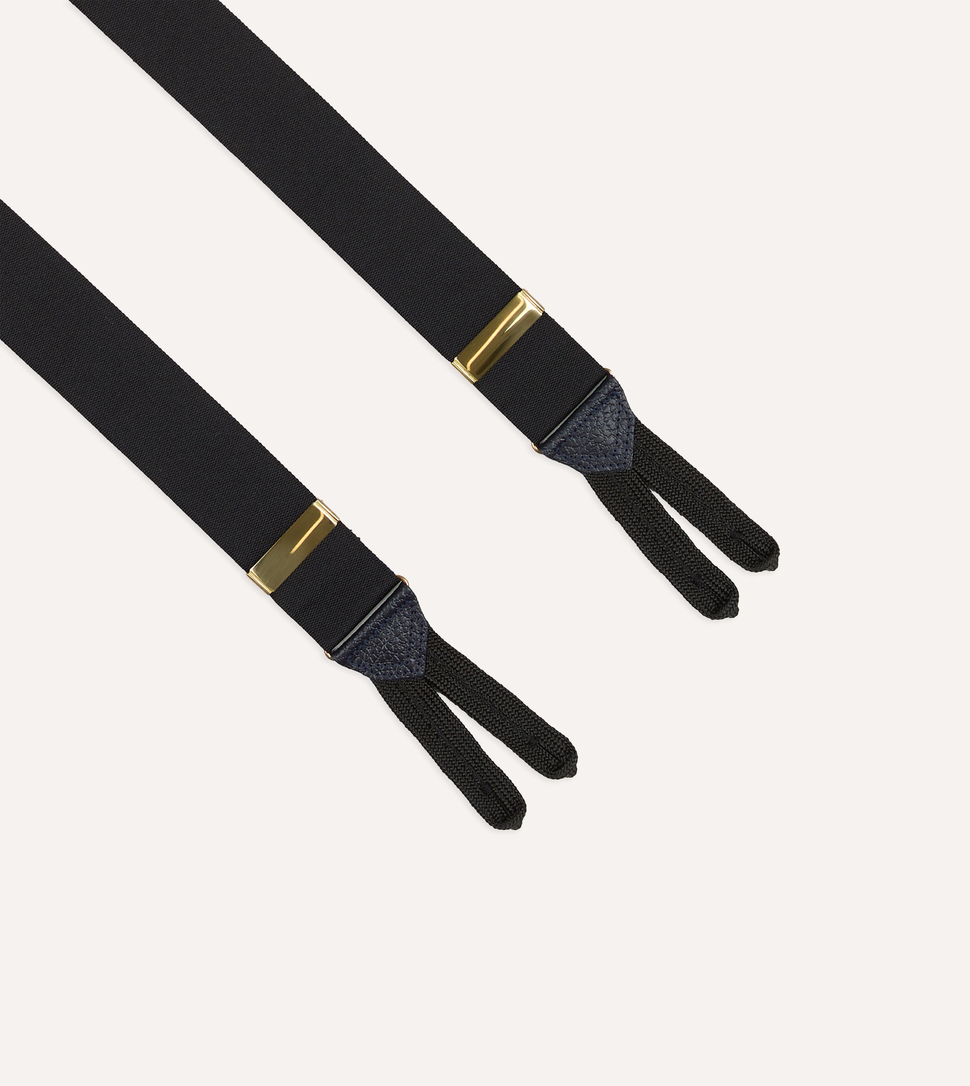 Black Silk Trouser Braces
