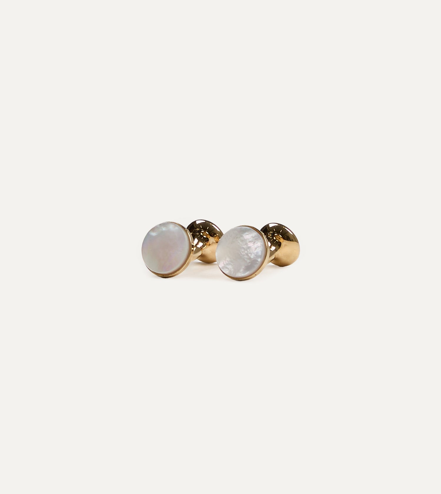 Codis Maya Gold Mother of Pearl Bow Cufflinks