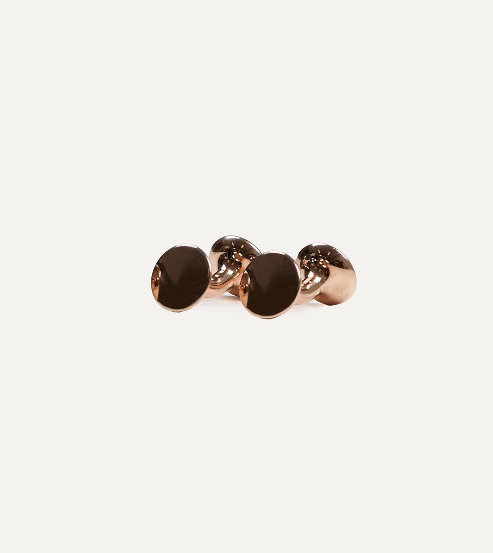 Codis Maya Rose Gold Bow Cufflinks