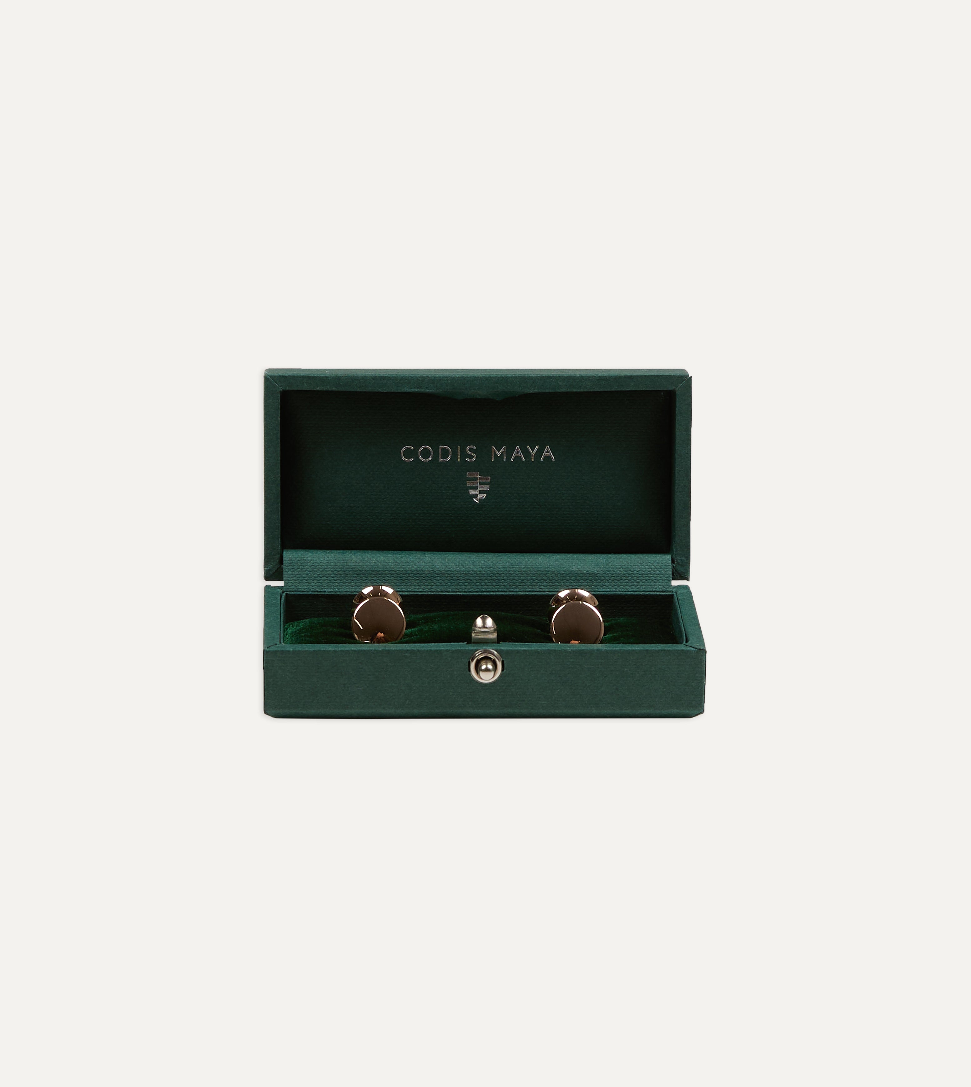 Codis Maya Rose Gold Bow Cufflinks