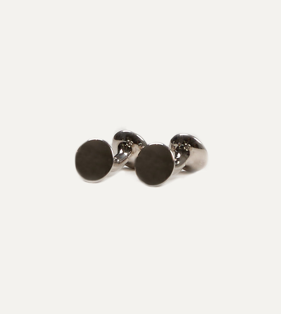 Codis Maya Rhodium Bow Cufflinks