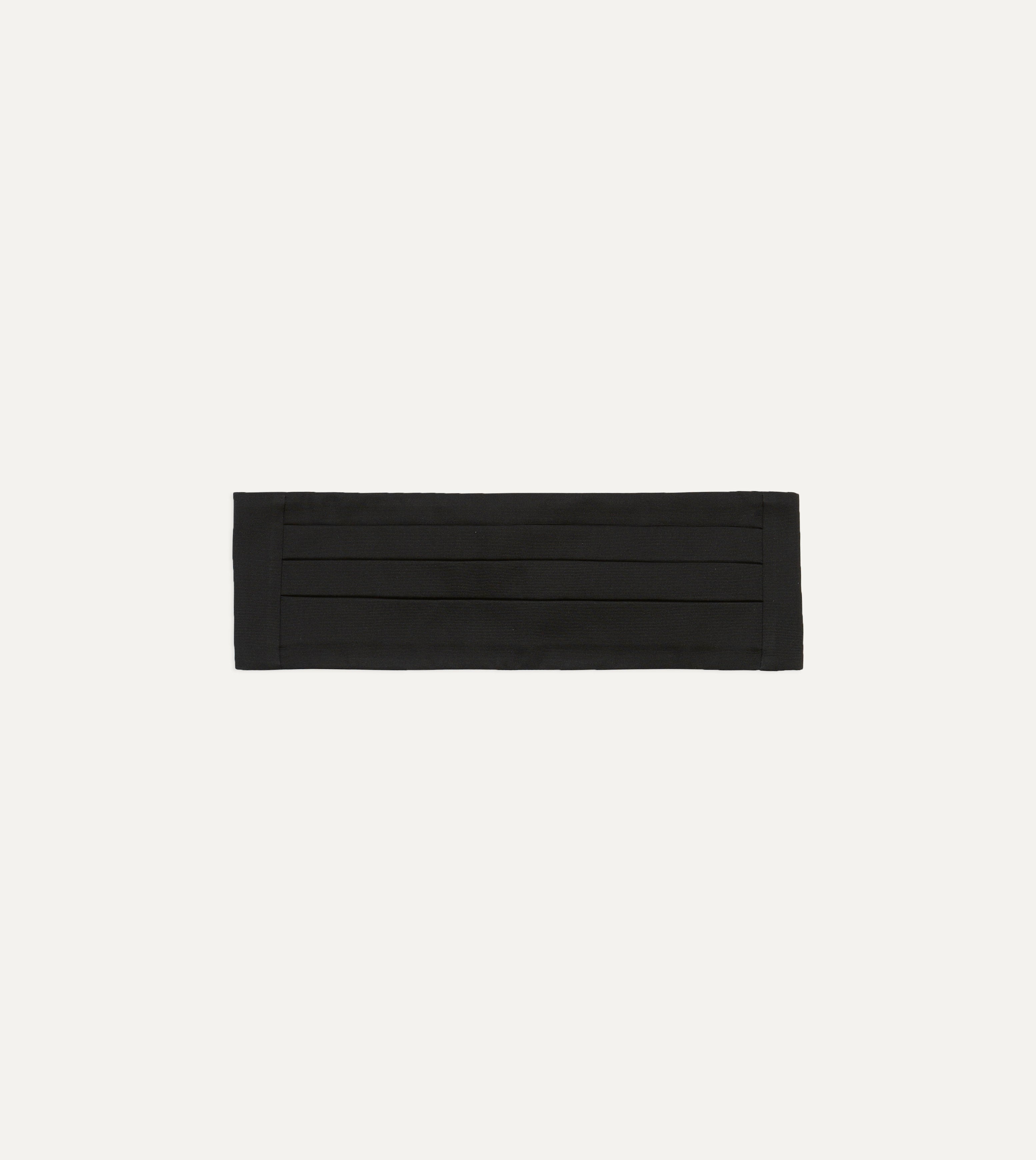 Black Silk Faille Cummerbund