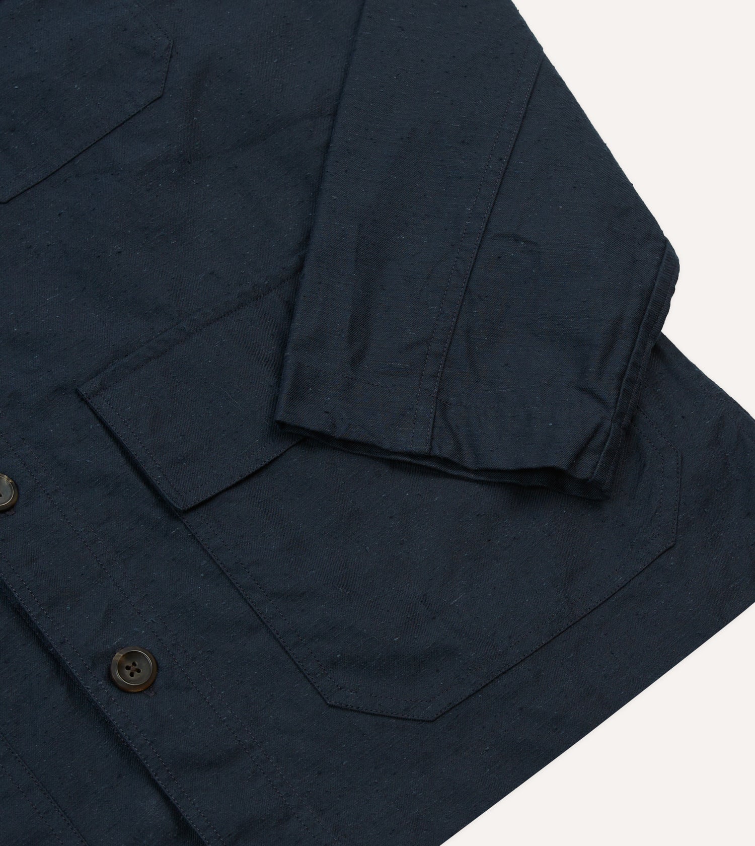 Navy Cotton Overshirt